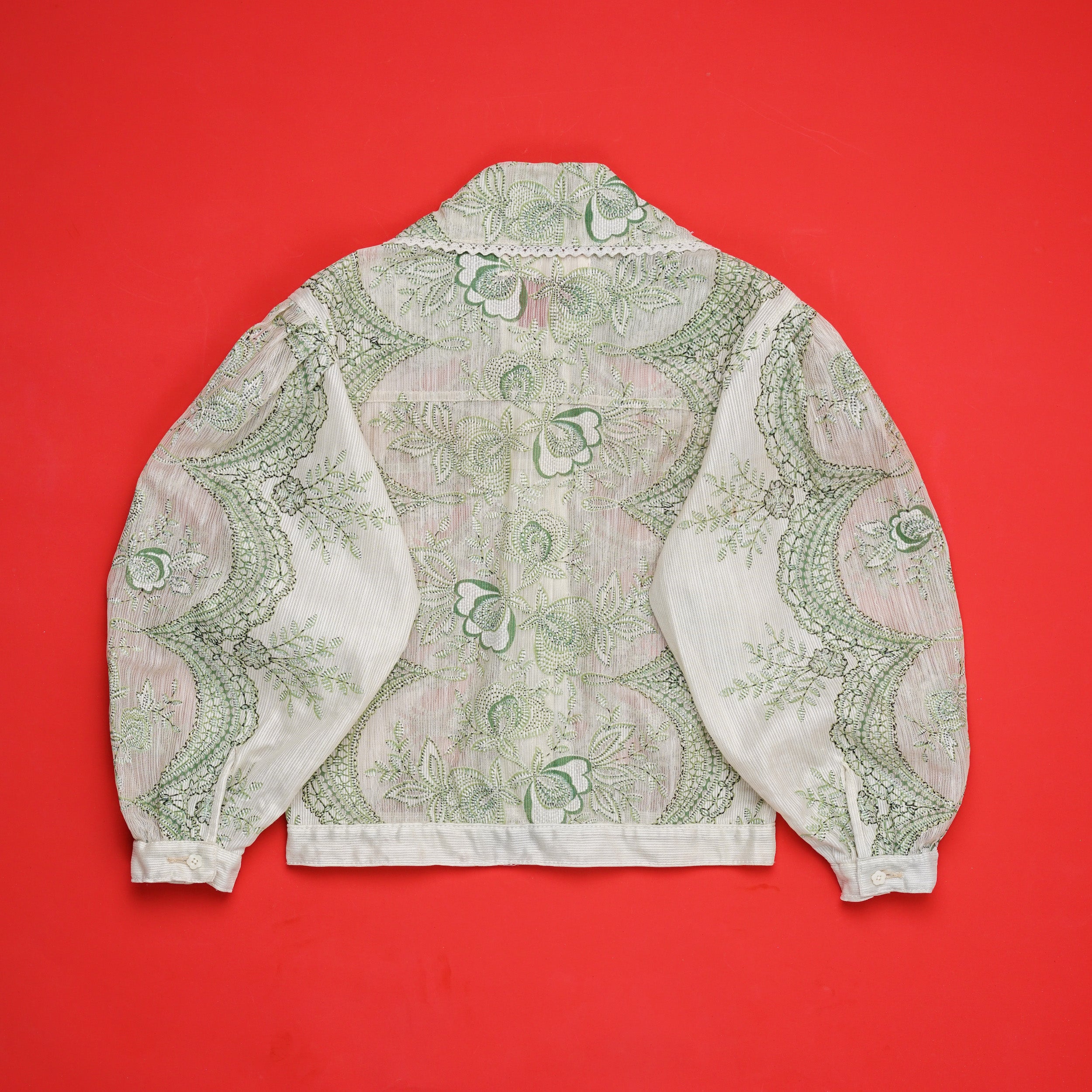 Emiria Jacket Suji Ijo - MATA CLOTHiER