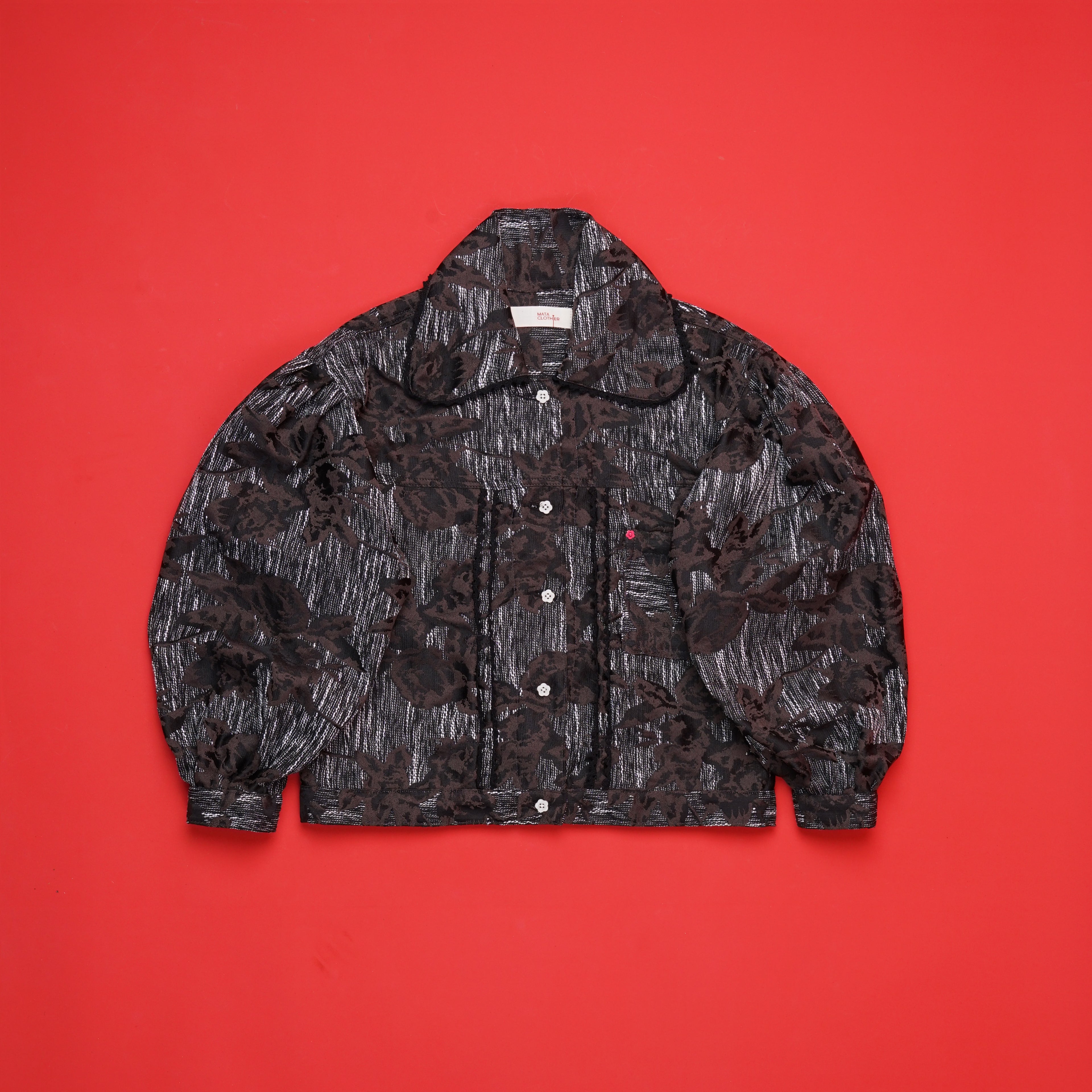 Emiria Jacket Ikat Coklat - MATA CLOTHiER