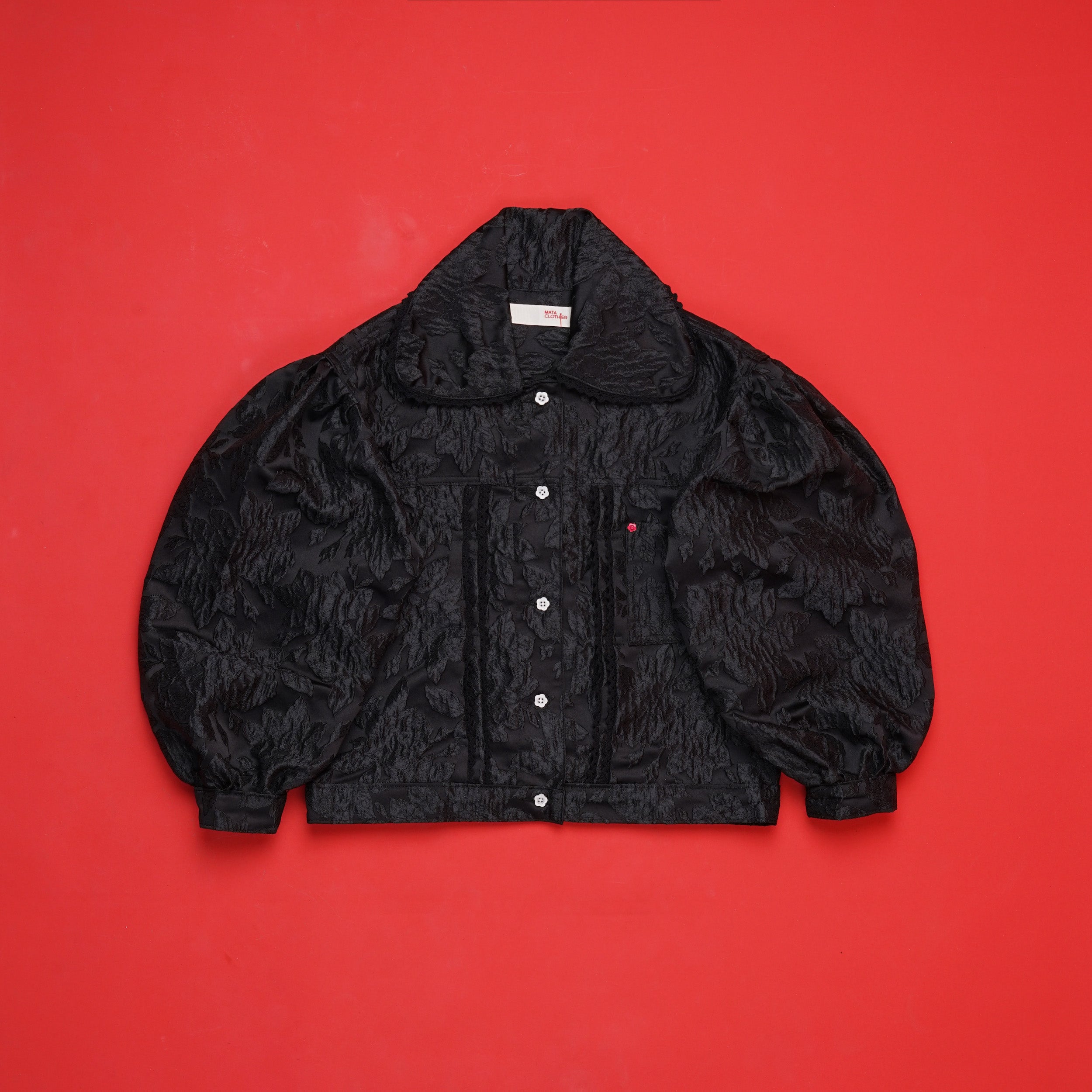 Emiria Jacket Botanica Satine - MATA CLOTHiER