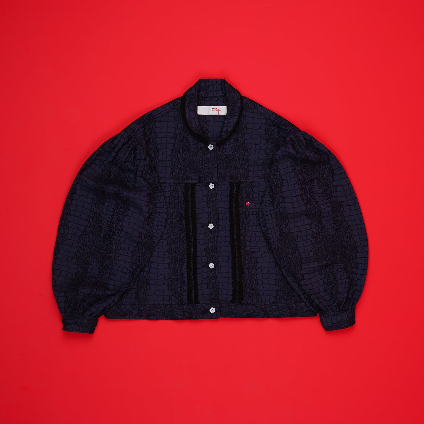 Emiria Jacket Indigo Serpent ✺ MATA CLOTHiER