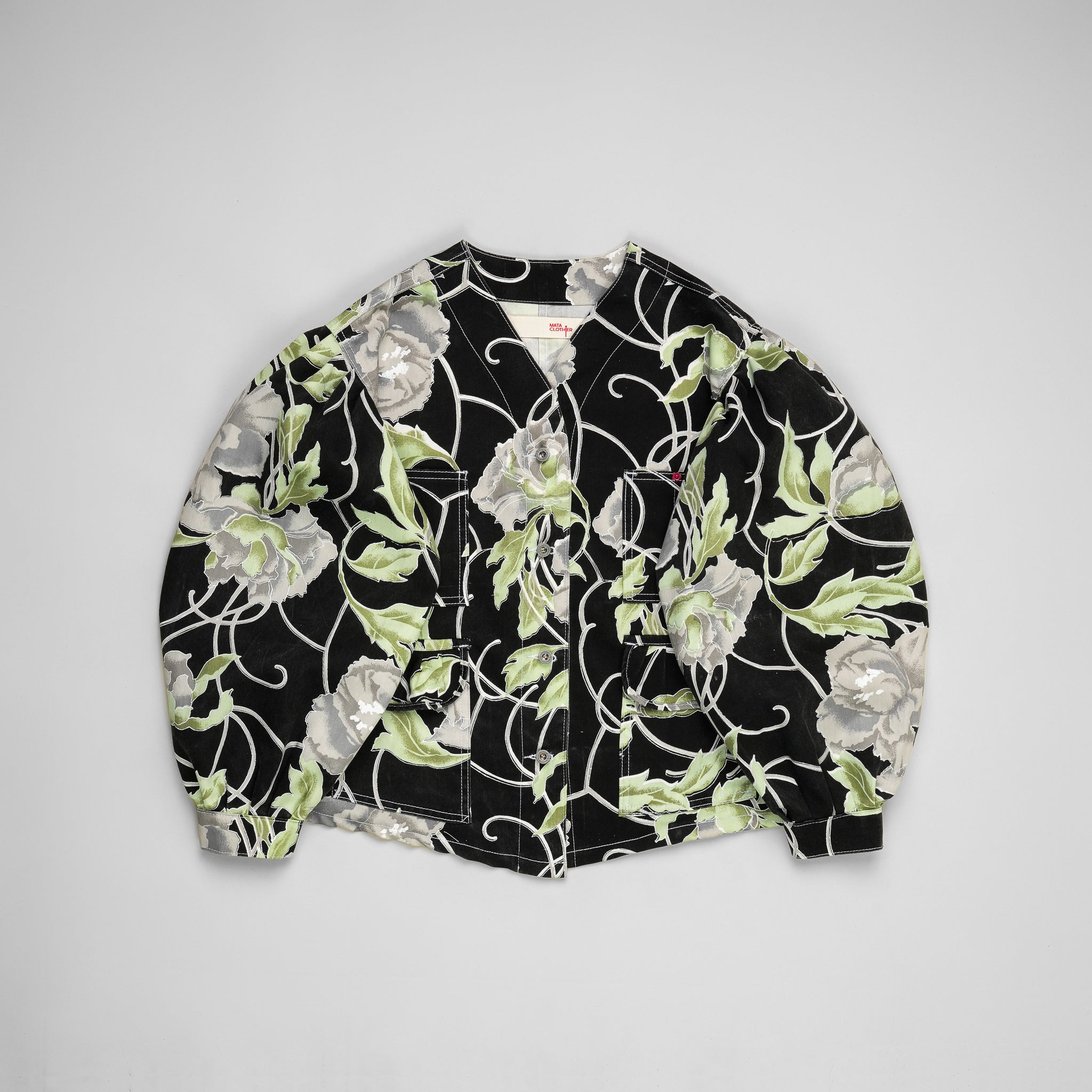 Ponita Jacket Matcha Merlot - MATA CLOTHiER