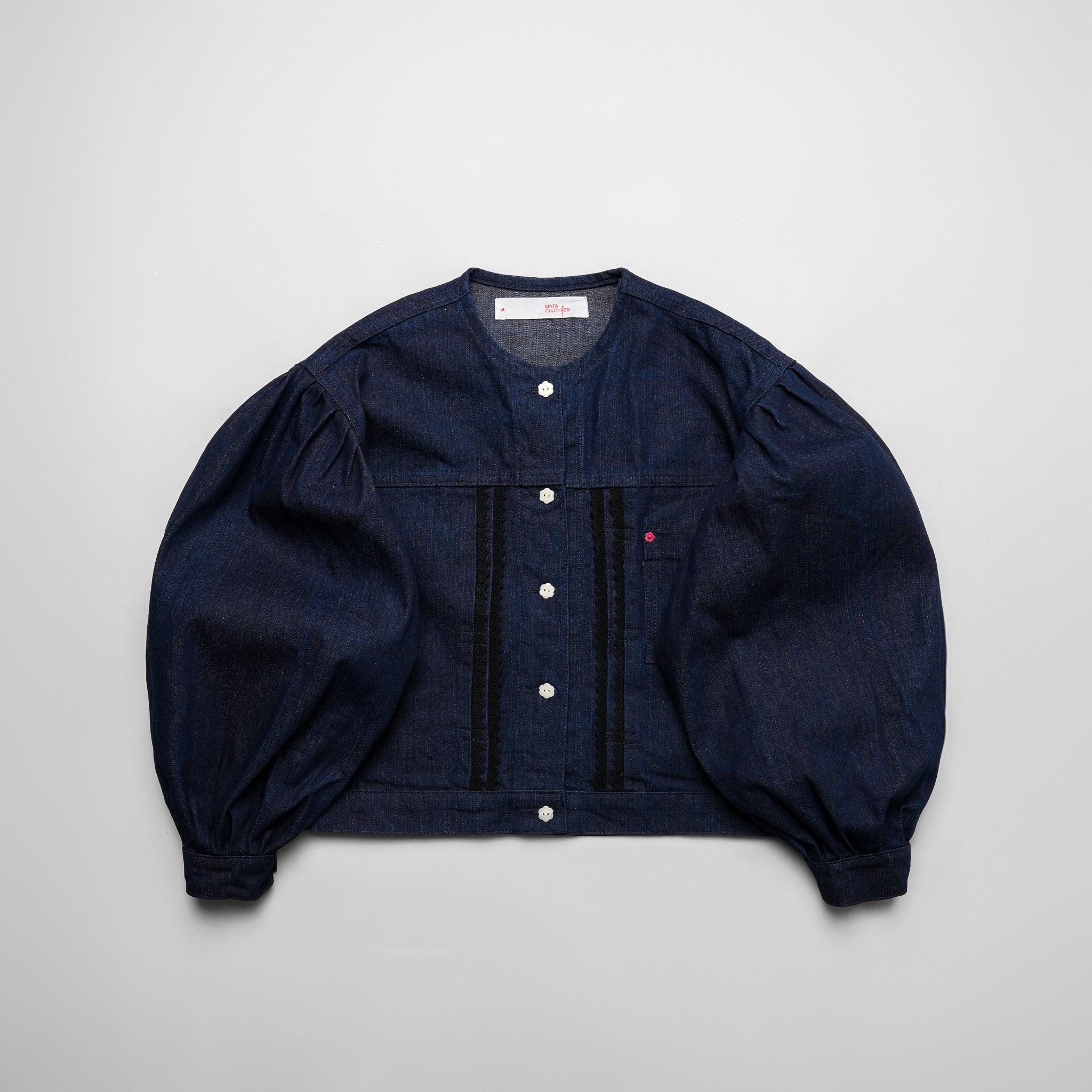 Emiria Jacket Colarless Denime ✺ MATA CLOTHiER