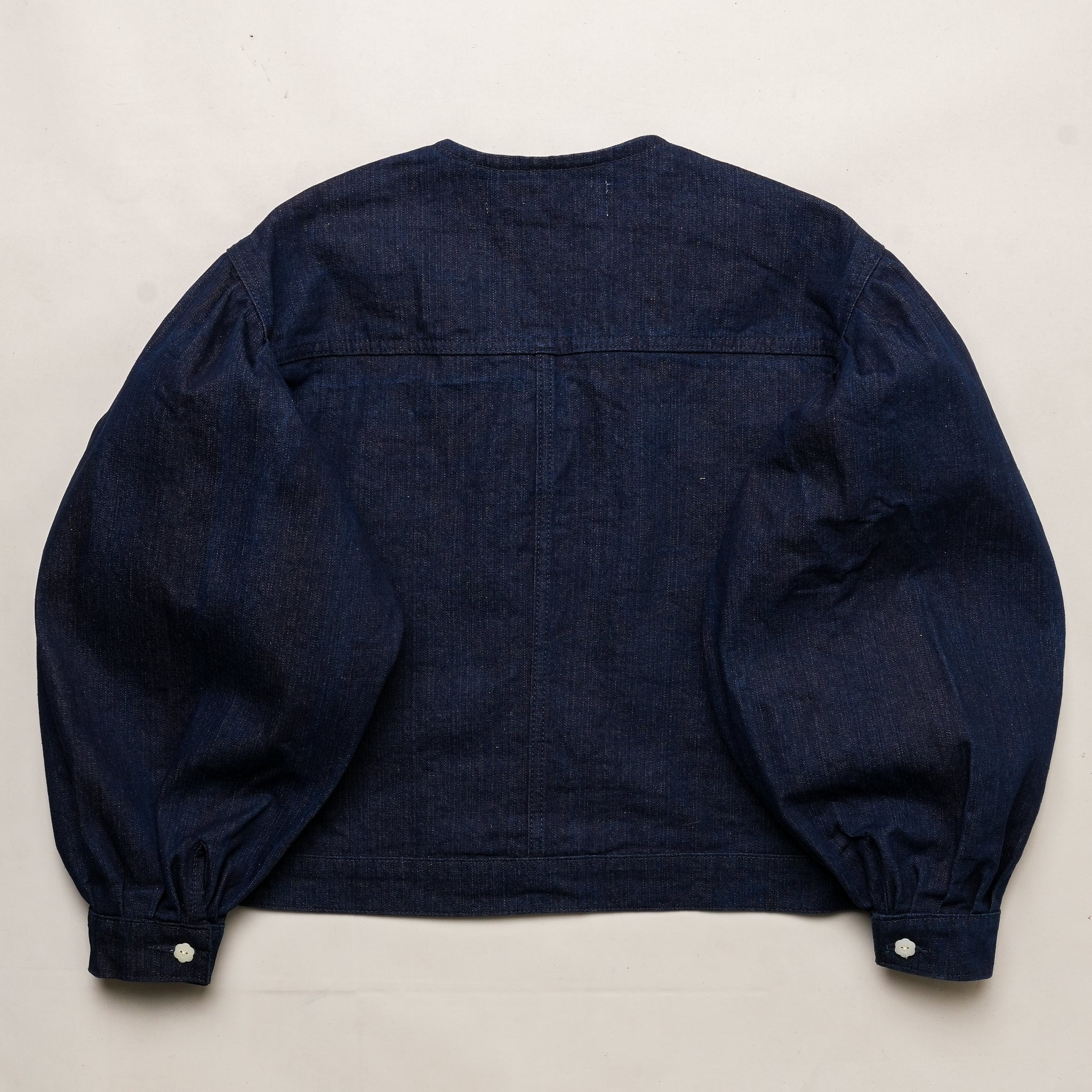 Emiria Jacket Colarless Denime ✺ MATA CLOTHiER