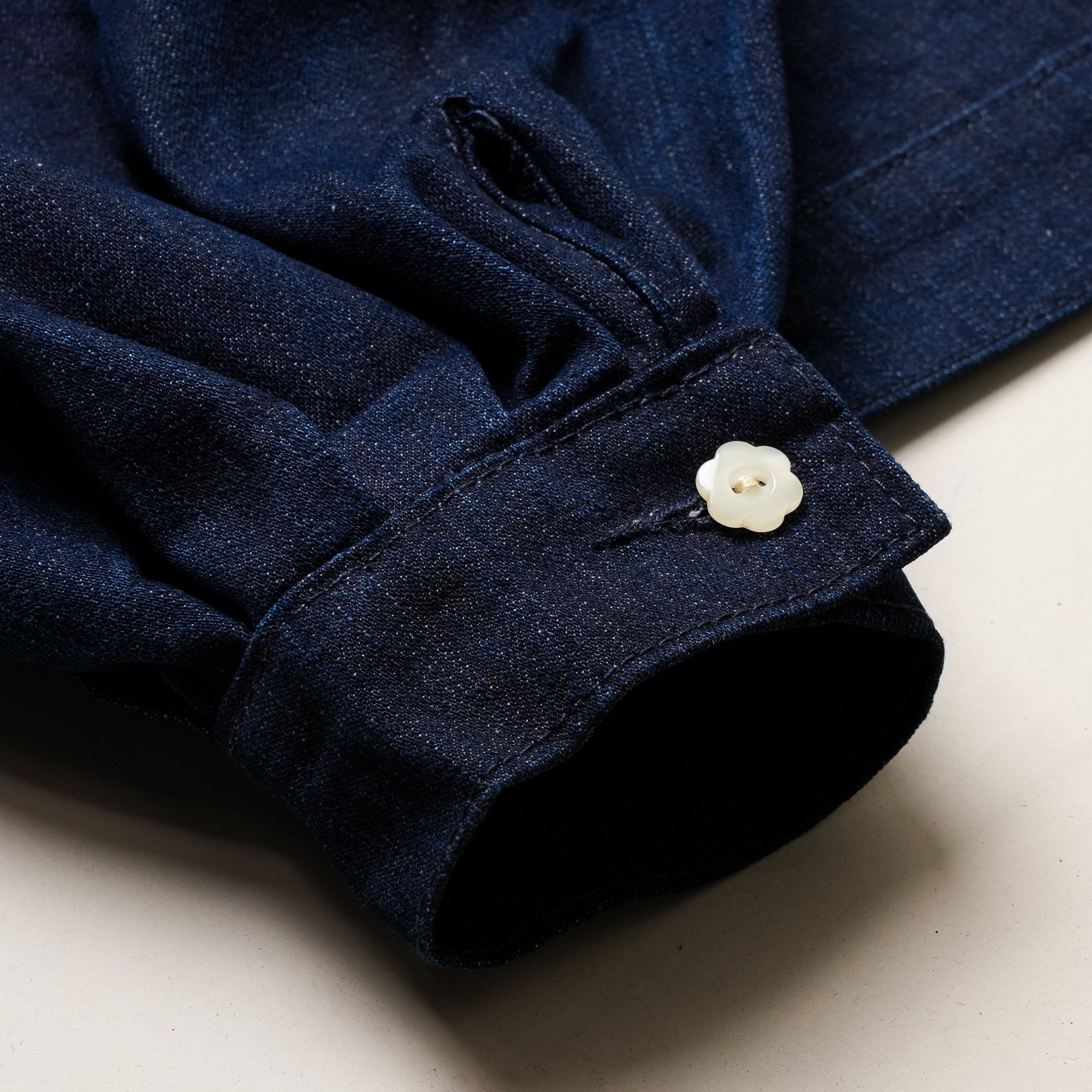 Emiria Jacket Colarless Denime ✺ MATA CLOTHiER