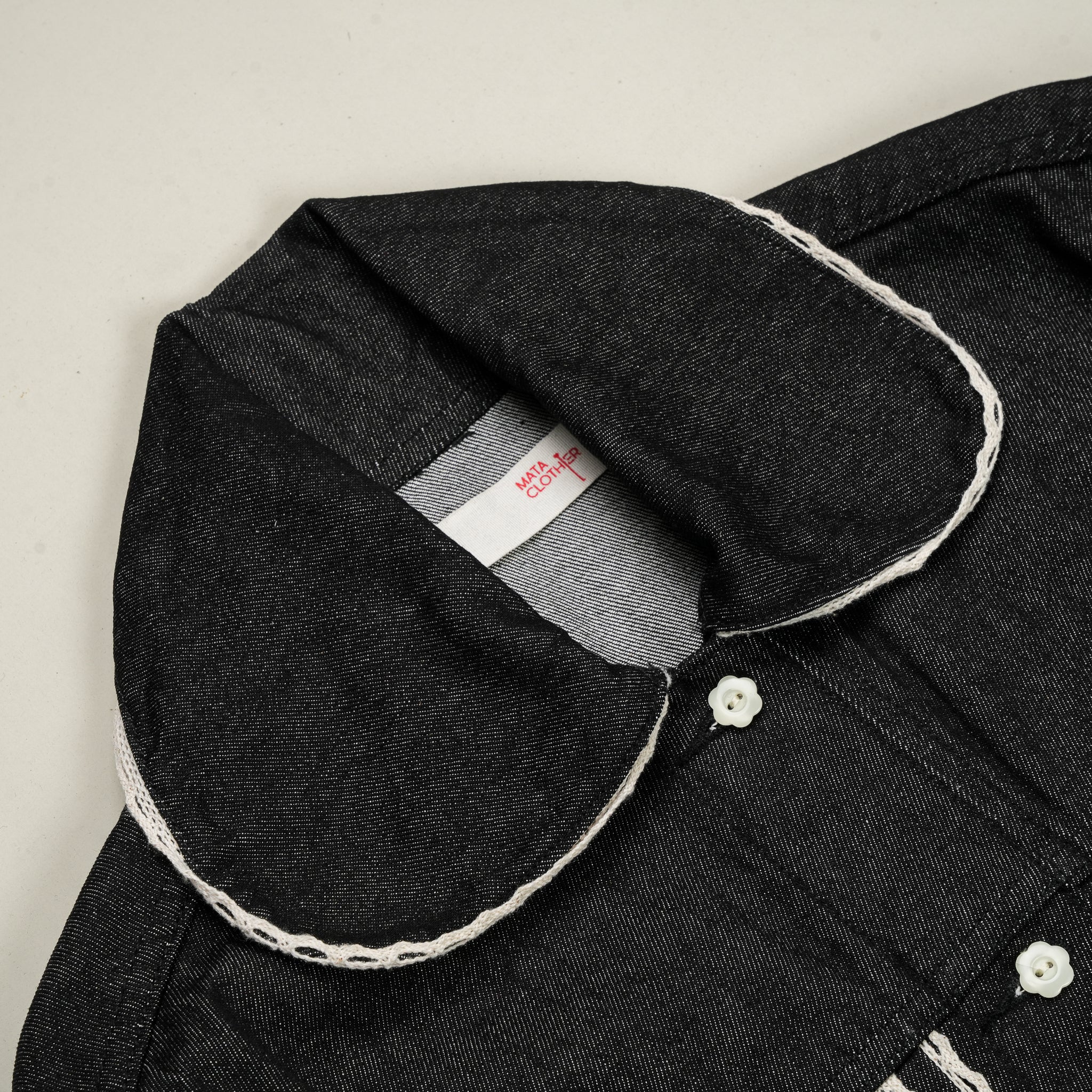 Emiria Jacket Denime Noir ✺ MATA CLOTHiER