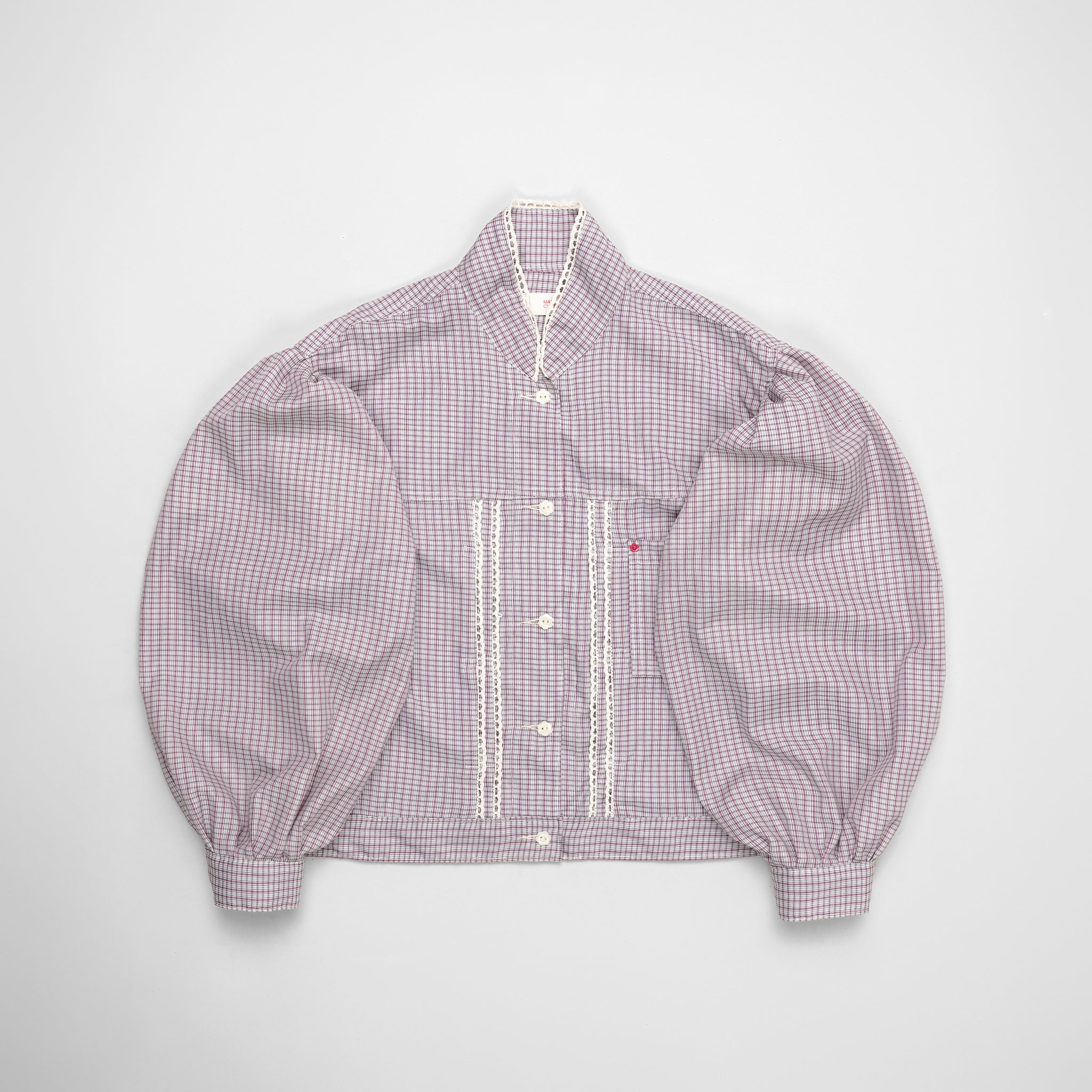 Emiria Jacket Tartan Blush ✺ MATA CLOTHiER