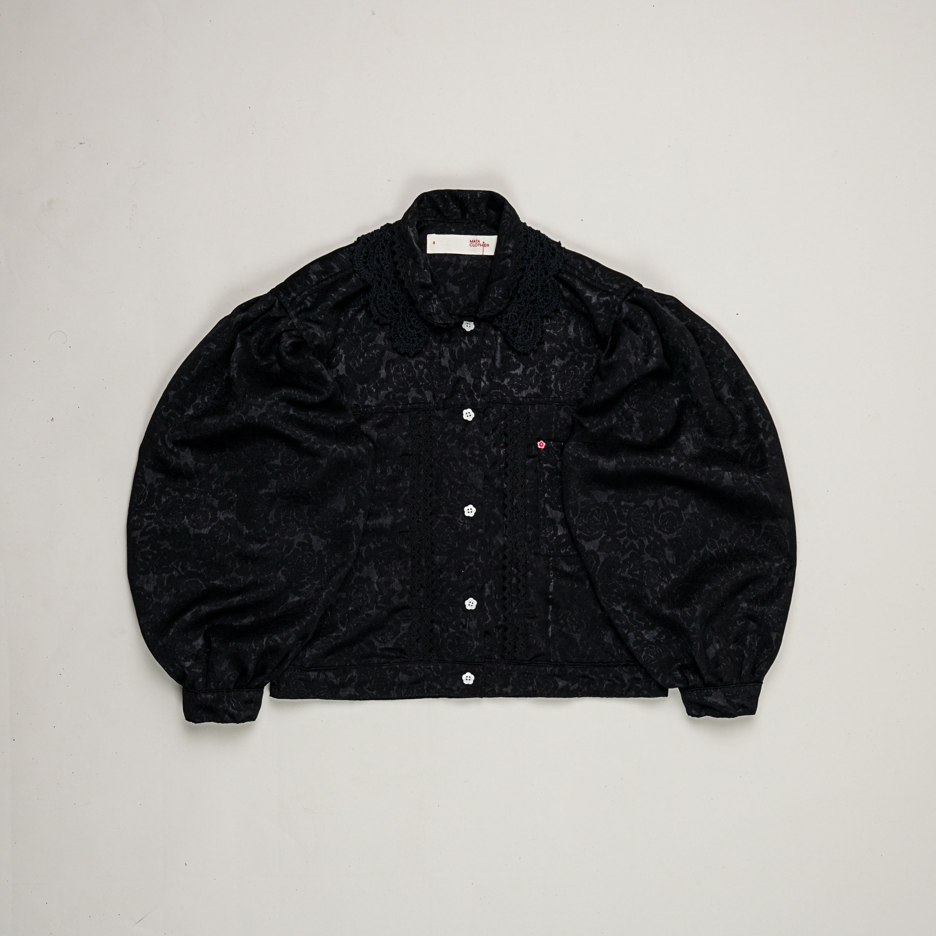 Emiria Jacket Black Petal  ✺ MATA CLOTHiER