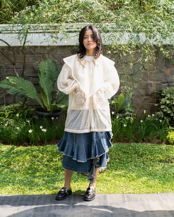 Sang Dewi Blouse Honeycomb