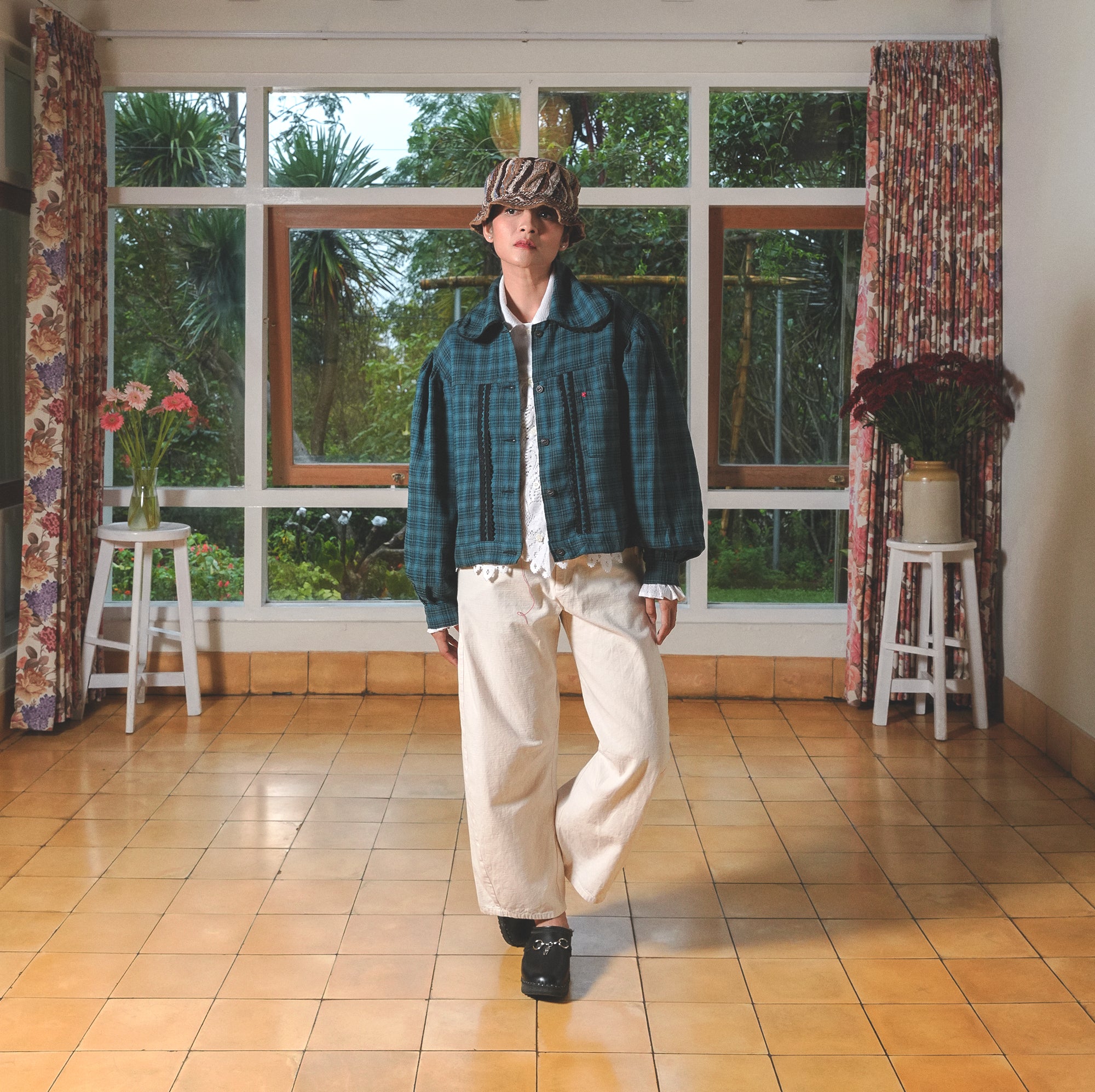 Emiria Jacket Green Vivienne ✺ MATA RAYA