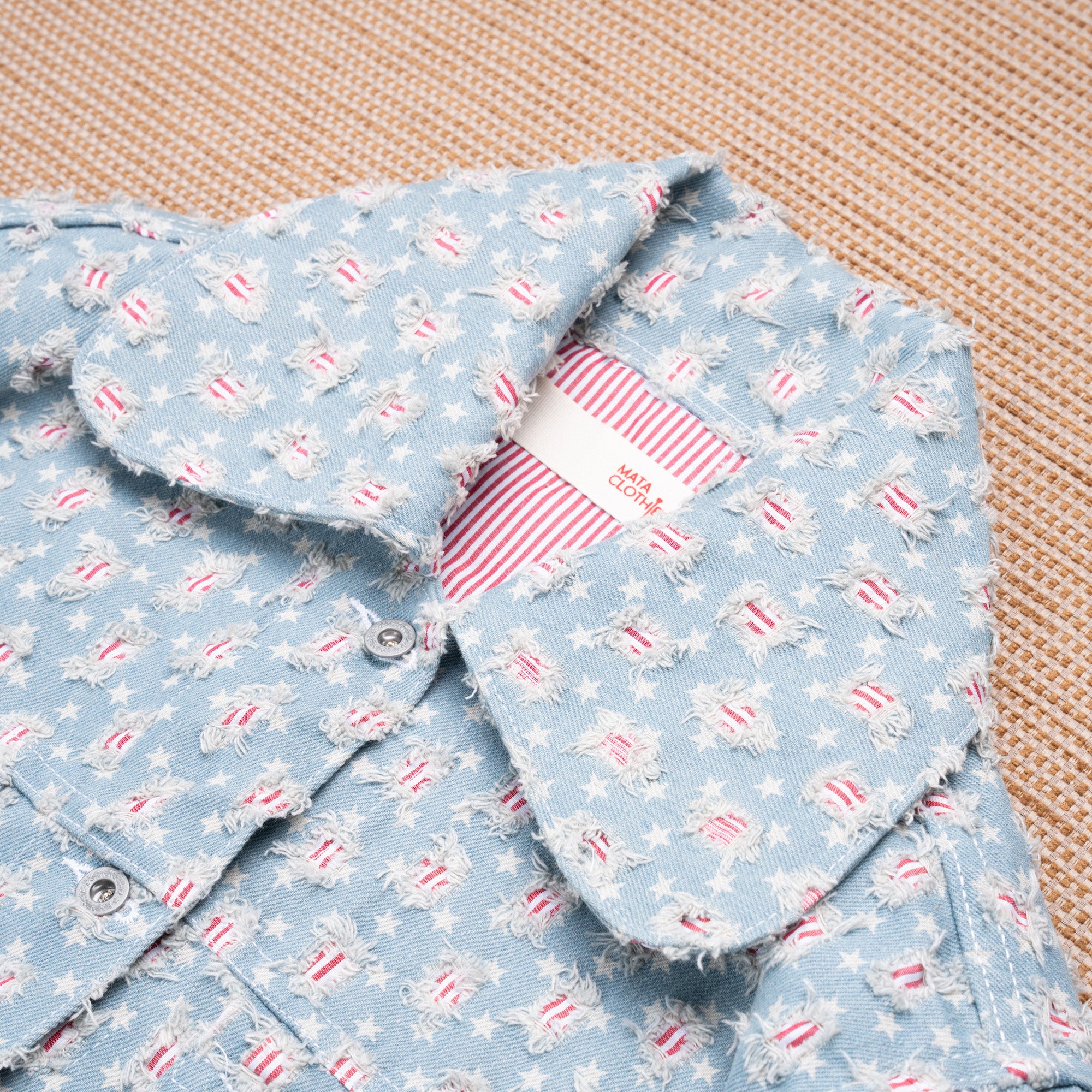 Emiria Jacket Denim Cras s&s - MATA CLOTHiER