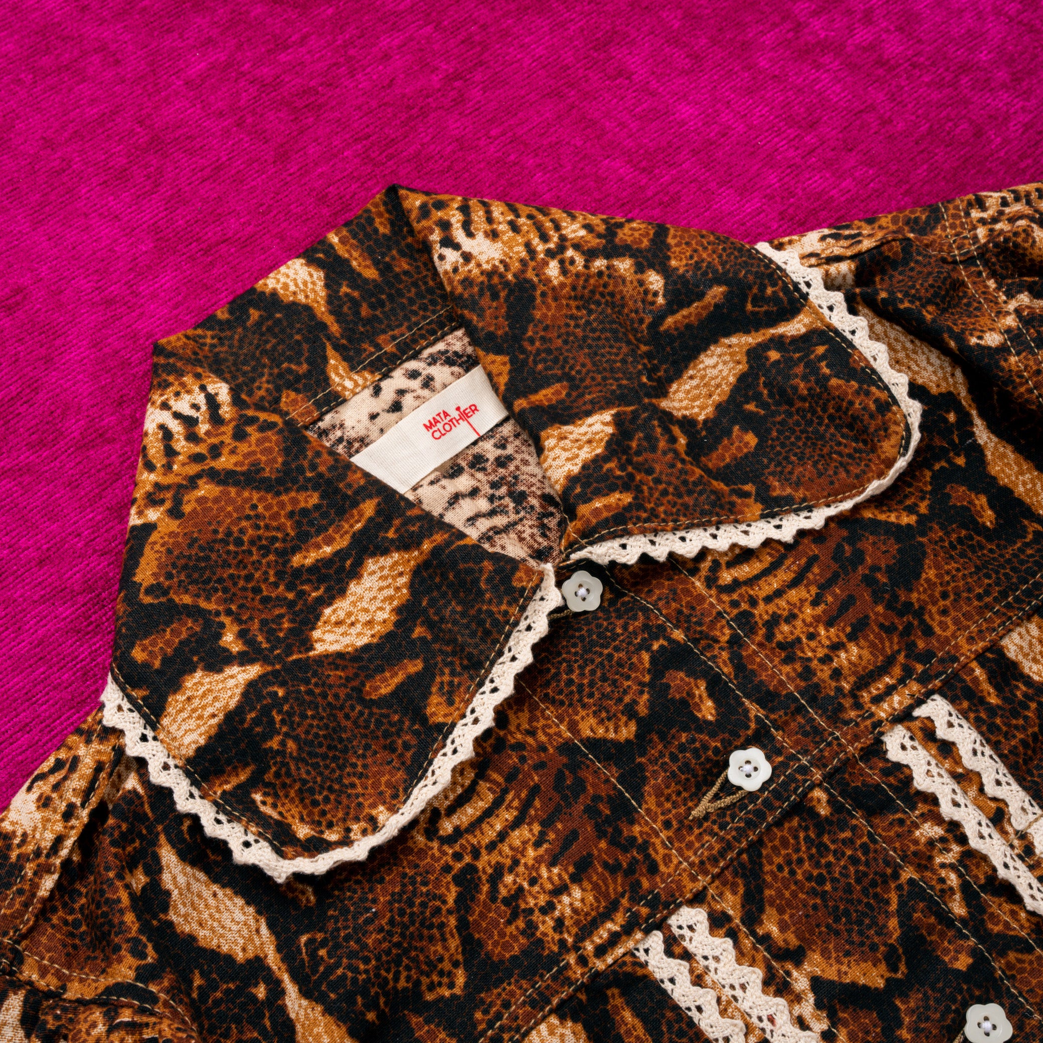 Emiria Jacket Serpent Brown - MATA CLOTHiER