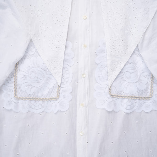 Sang Dewi Blouse White Eyelet