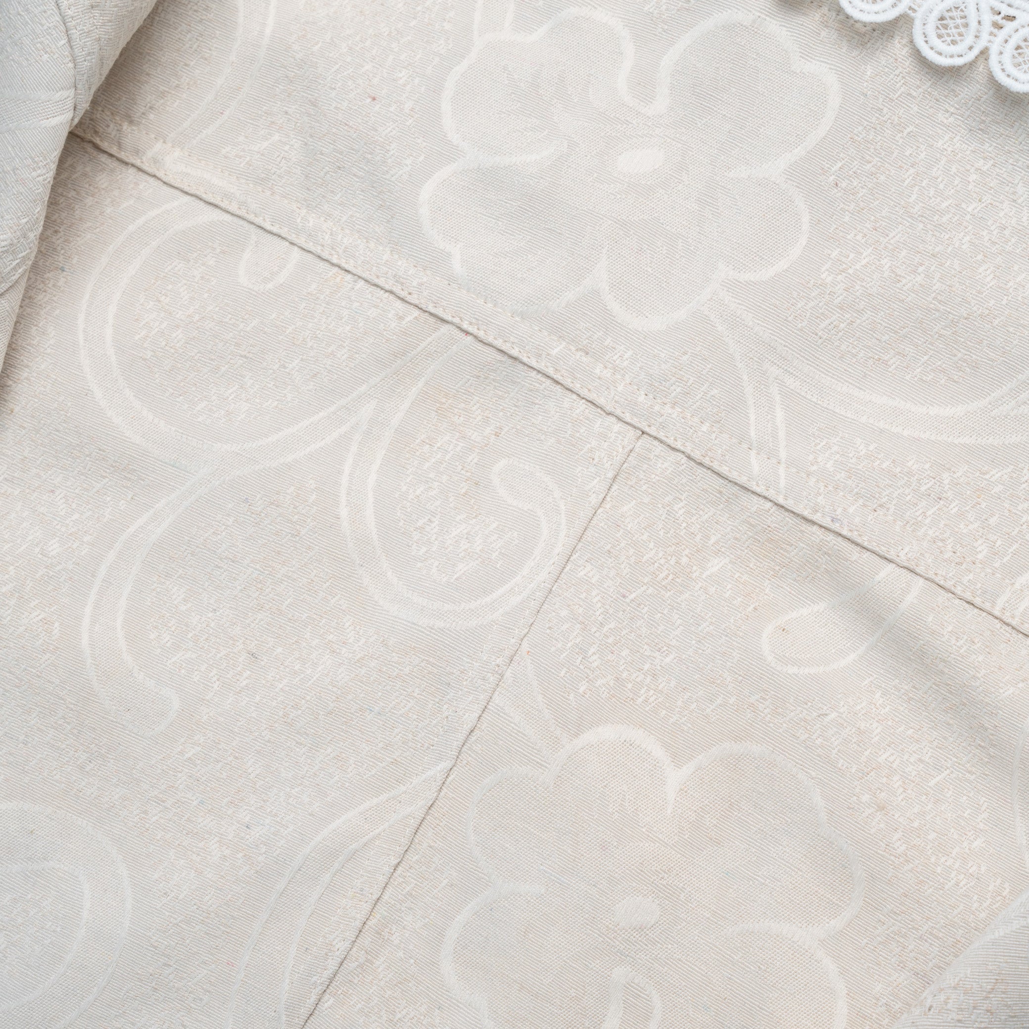 Pompe Jacket Floral Ivory - MATA CLOTHiER