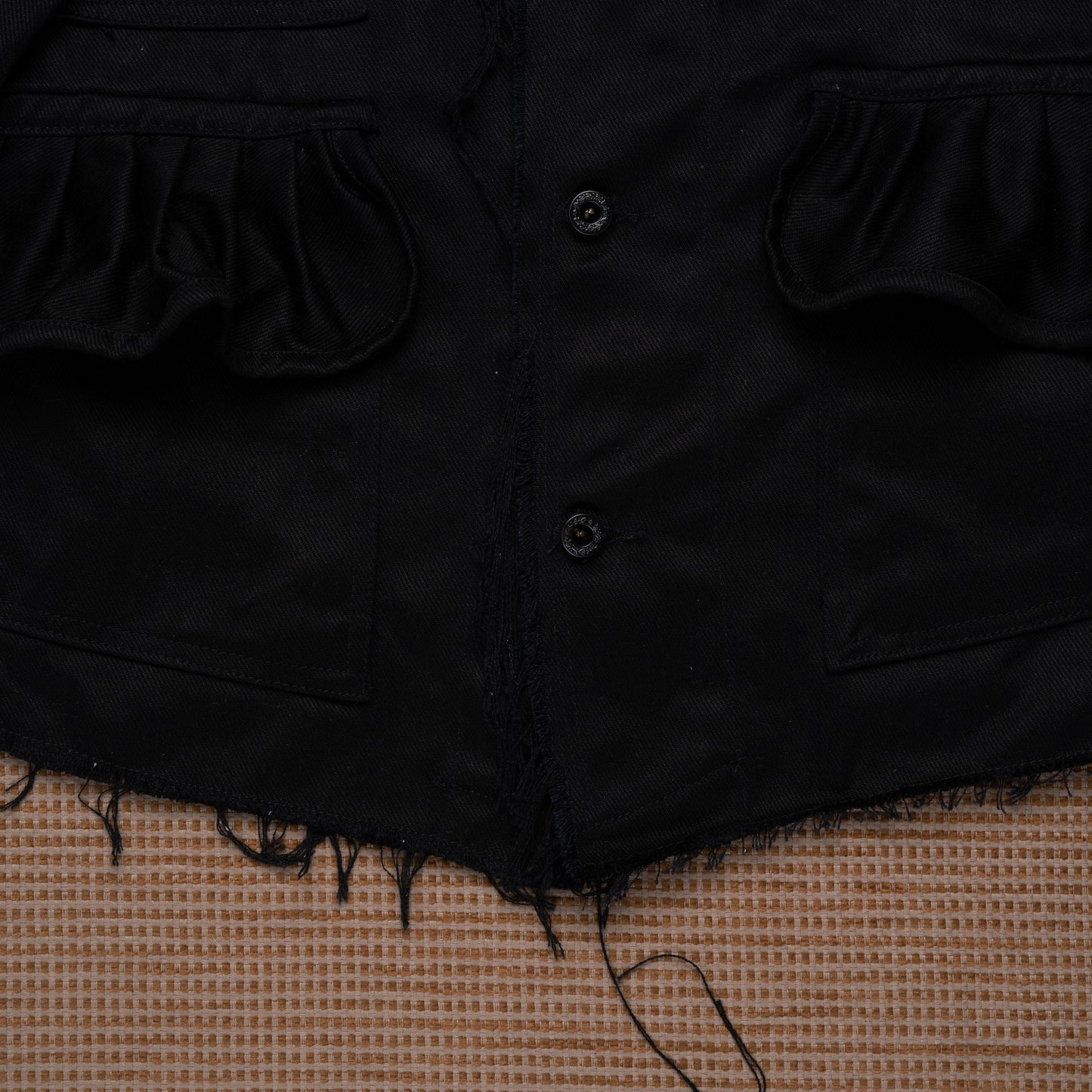 Ponita Jacket Extra Raw Noir - MATA CLOTHiER