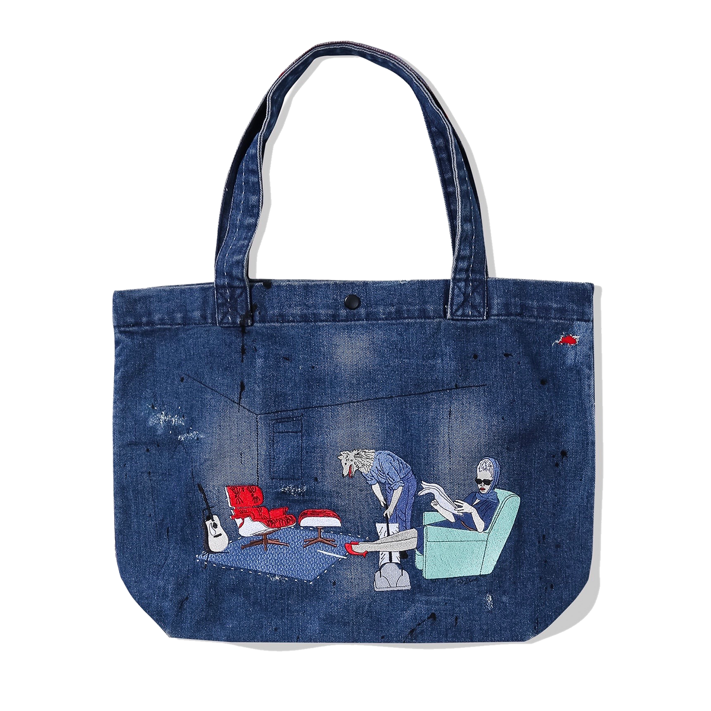 Violent Playground Denim Shopper Bag x SIR DANDY