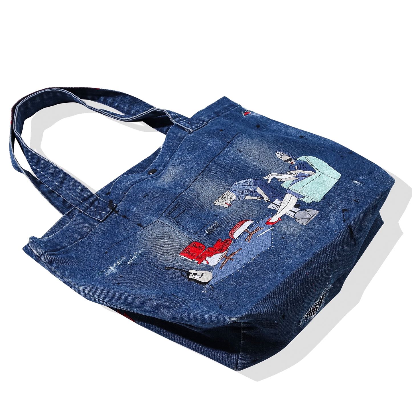 Violent Playground Denim Shopper Bag x SIR DANDY