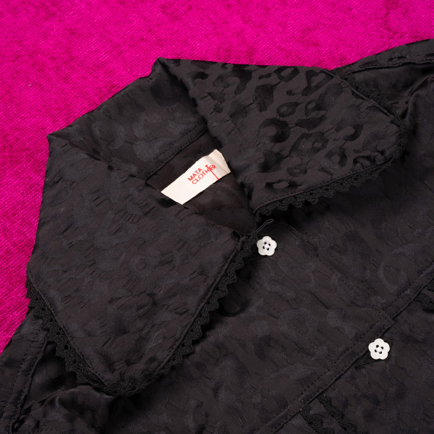 Emiria Jacket Leopard Noir - MATA CLOTHiER