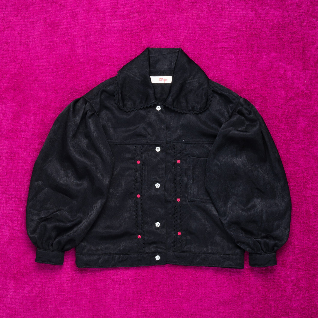 Emiria Jacket Velvet Paisley - MATA CLOTHiER