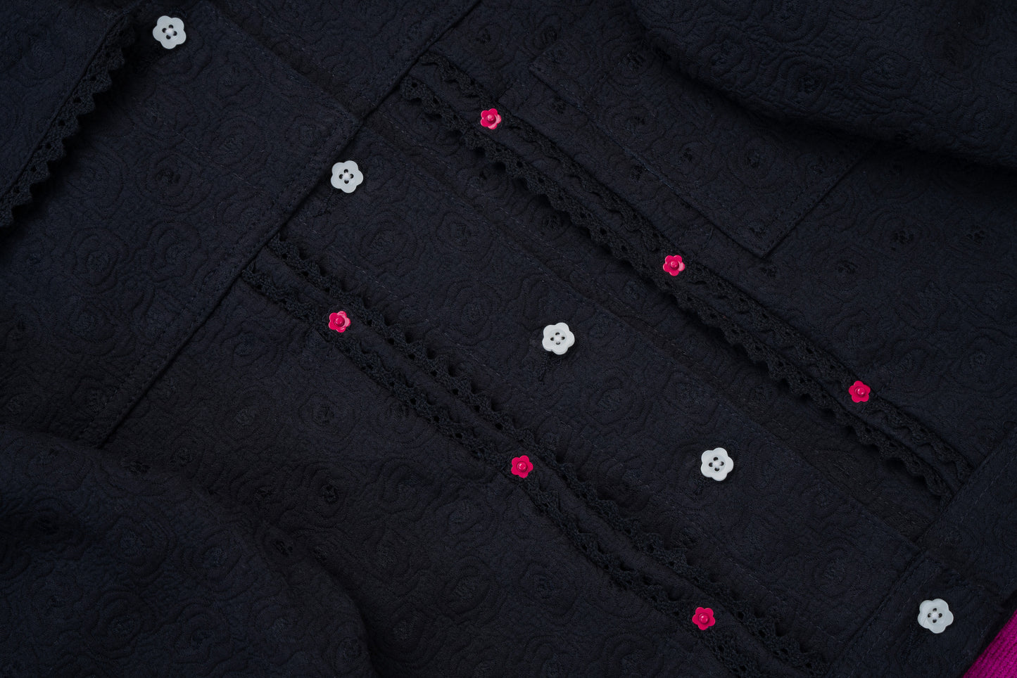 Emiria Jacket Midnight Bloom - MATA CLOTHiER