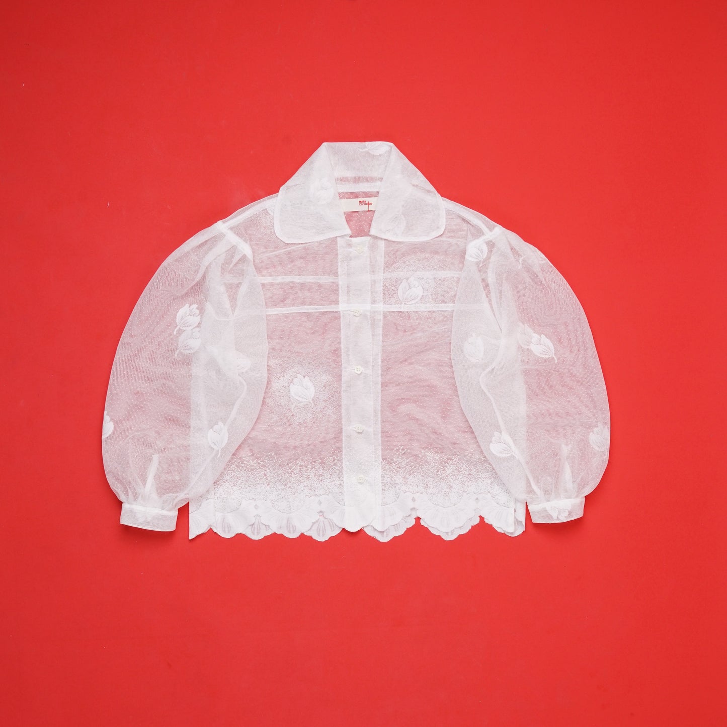 Emiria Jacket Gendhis Snowdrop - MATA CLOTHiER