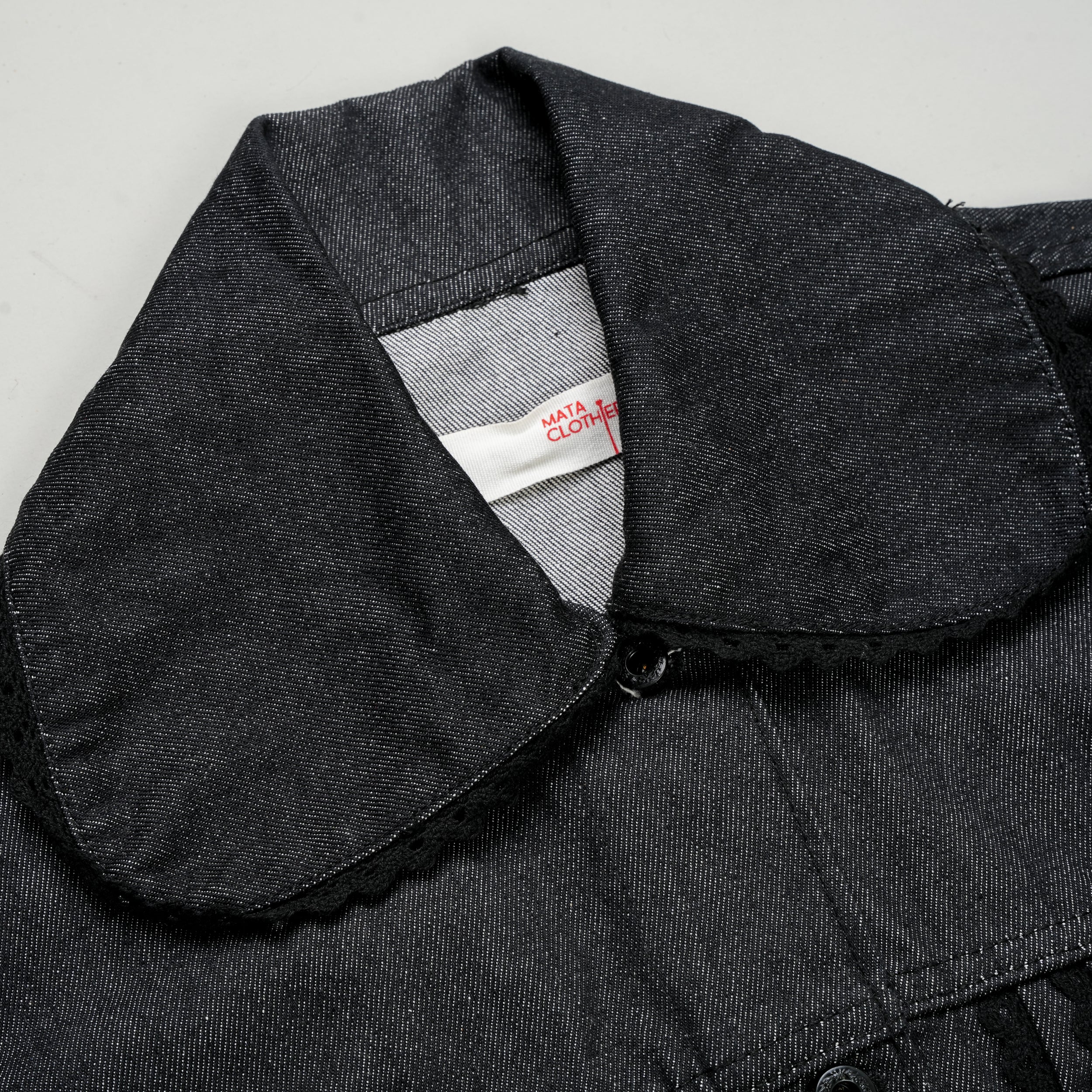 Emiria Jacket Denime Noir ✺ MATA CLOTHiER