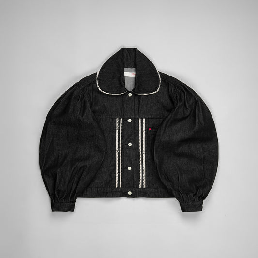 Emiria Jacket Denime Noir ✺ MATA CLOTHiER