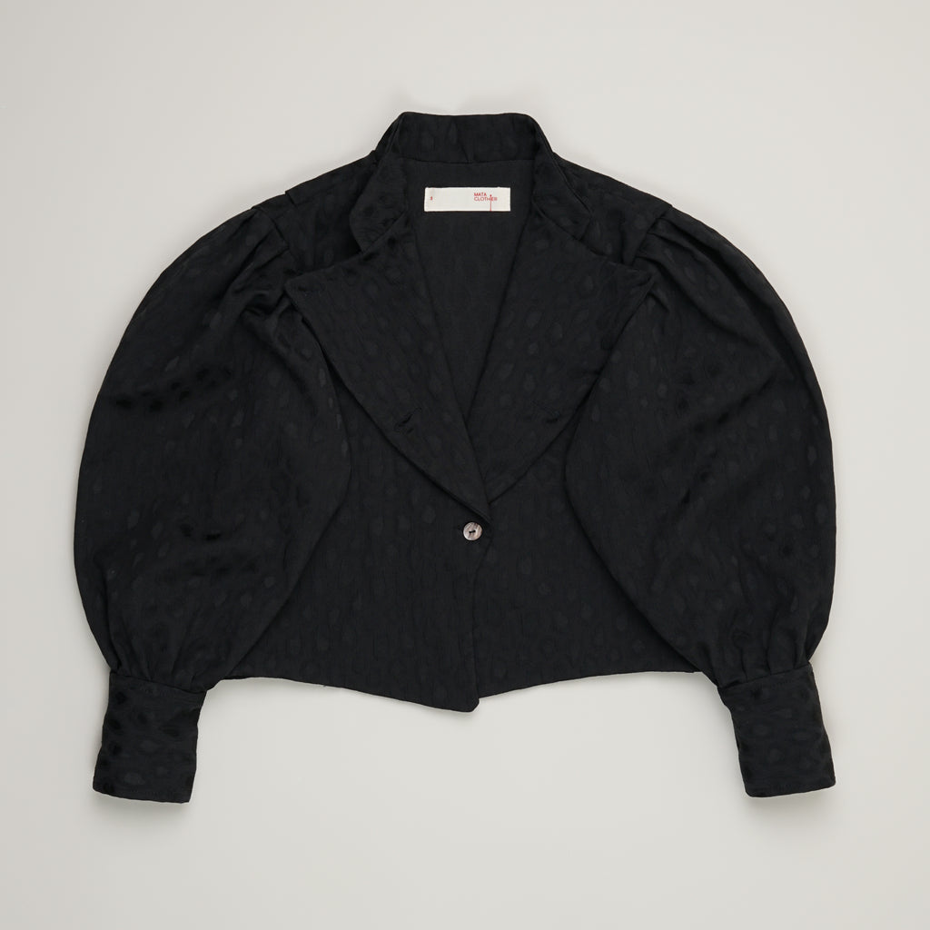 Soca Jacket Leopard Noir  ✺ MATA CLOTHiER