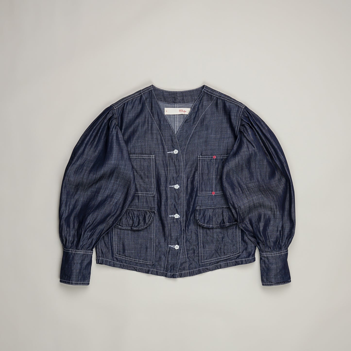 Ponita Jacket Indigo Chamber - MATA CLOTHiER