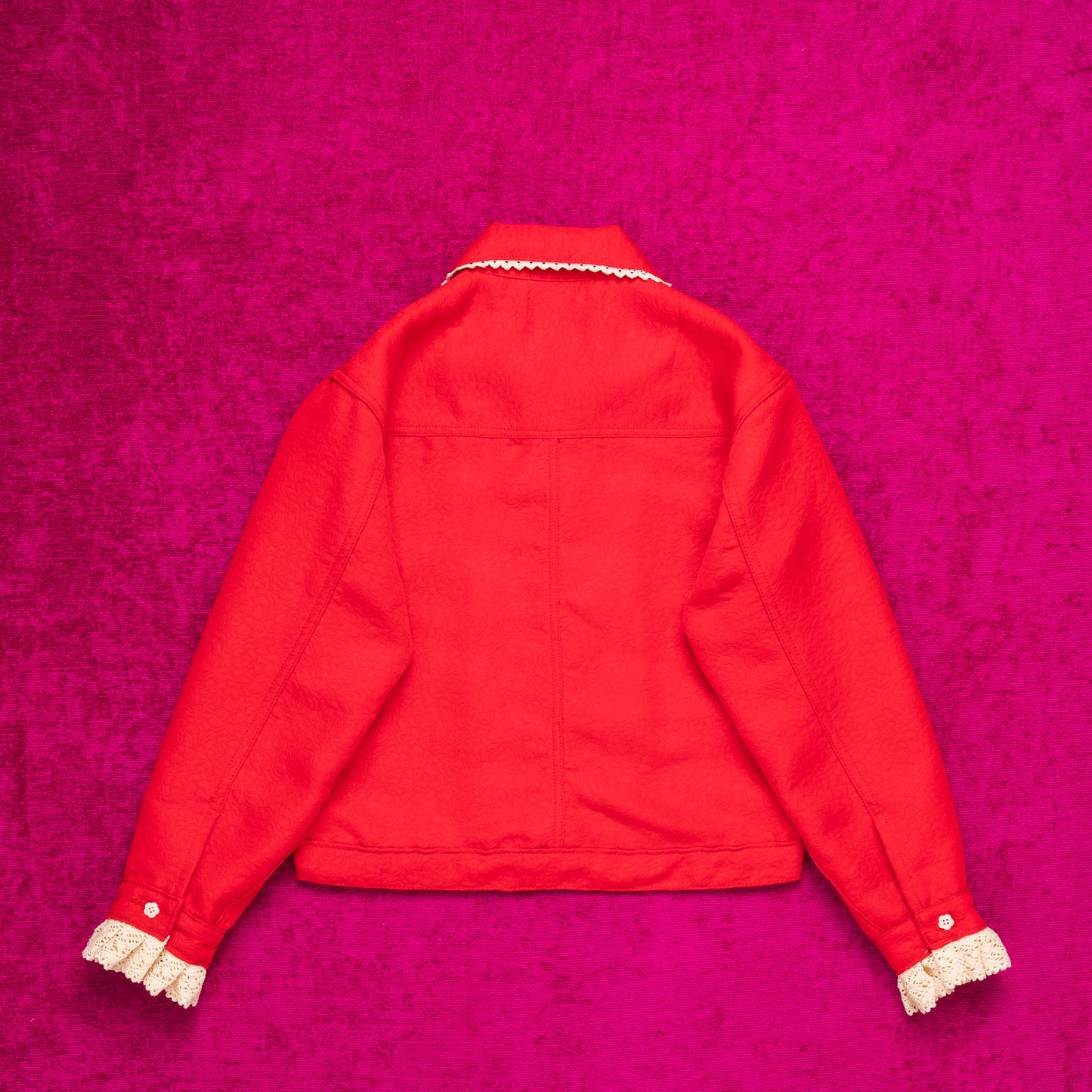 Pompe Jacket Cherry Red  - MATA CLOTHiER