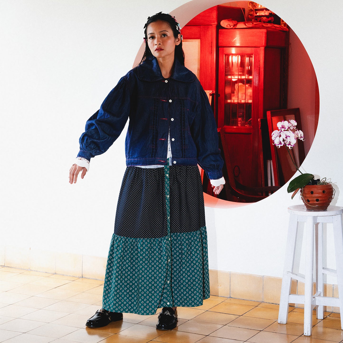 Gipsi Tiered Maxi Skirt ✺ MATA CLOTHiER