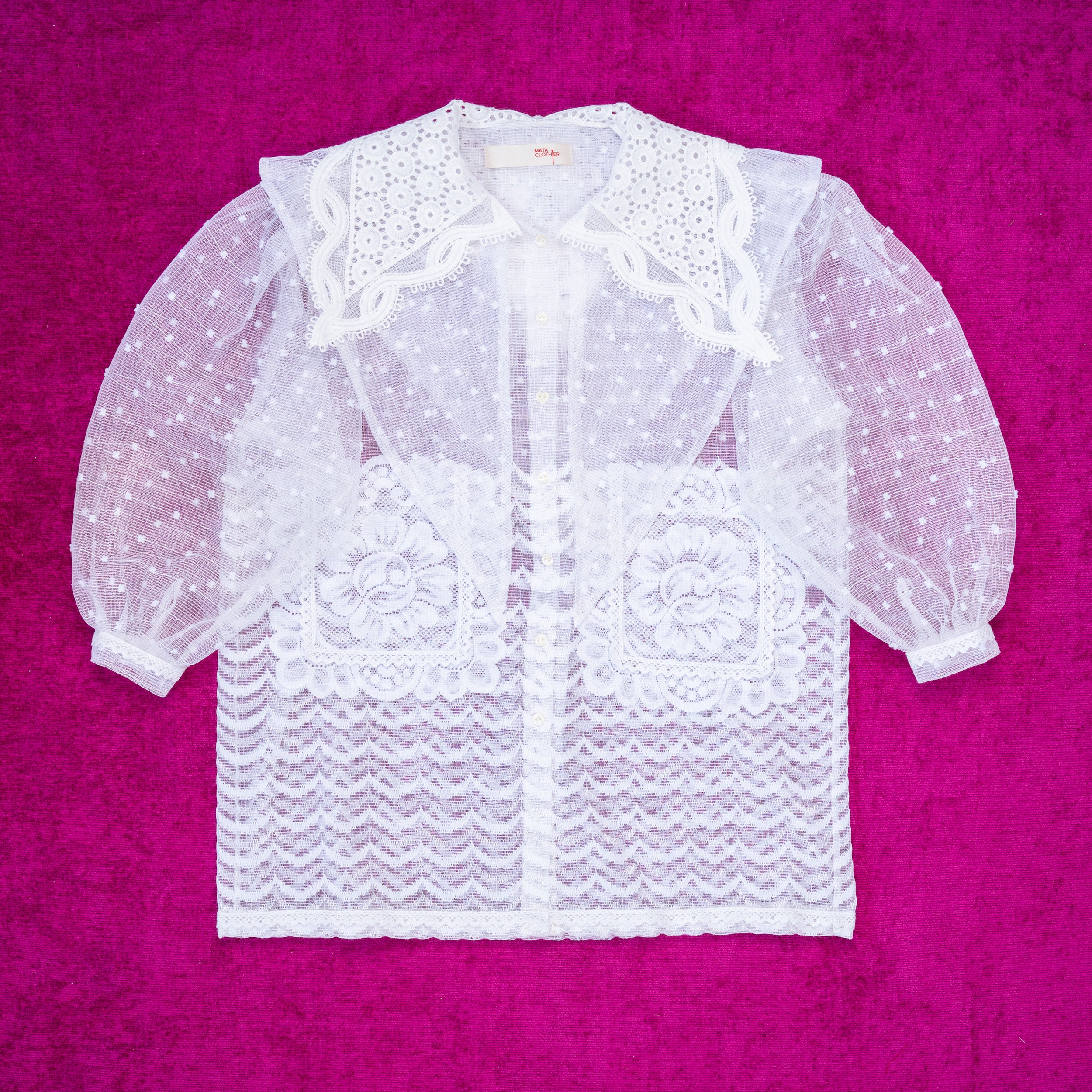 Sang Dewi Blouse PomPom - MATA CLOTHiER