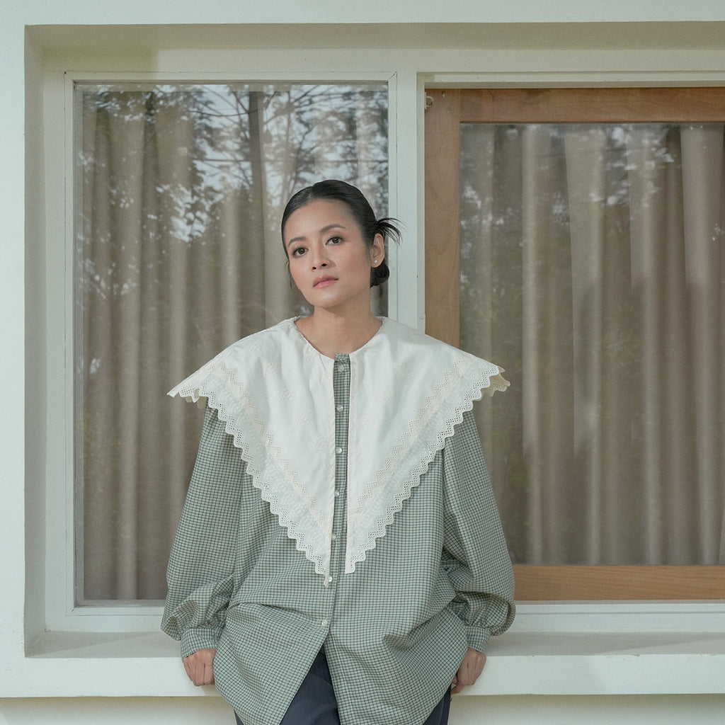 Sang Dewi Blouse Pll-Au Forest Maxi ✺ MATA CLOTHIER