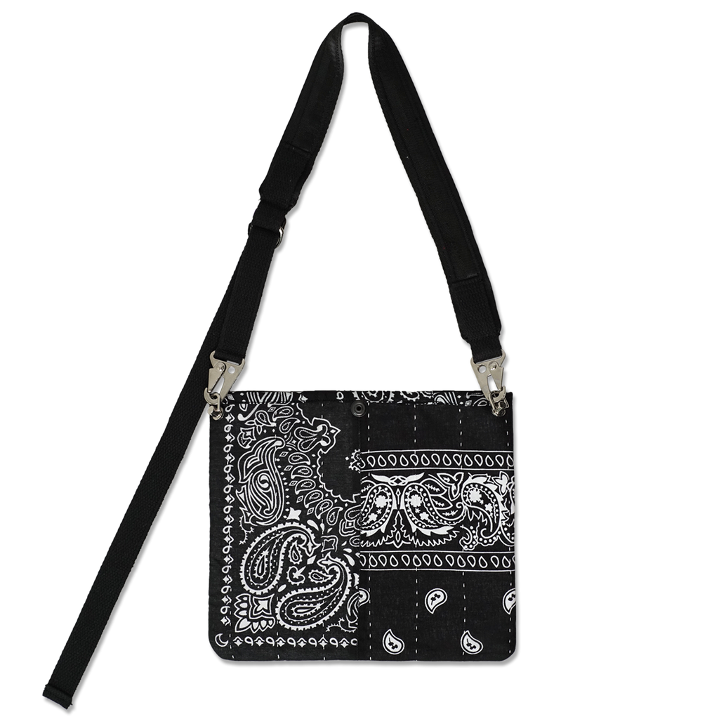 Bandana Patchwork Sacoche Bag Black