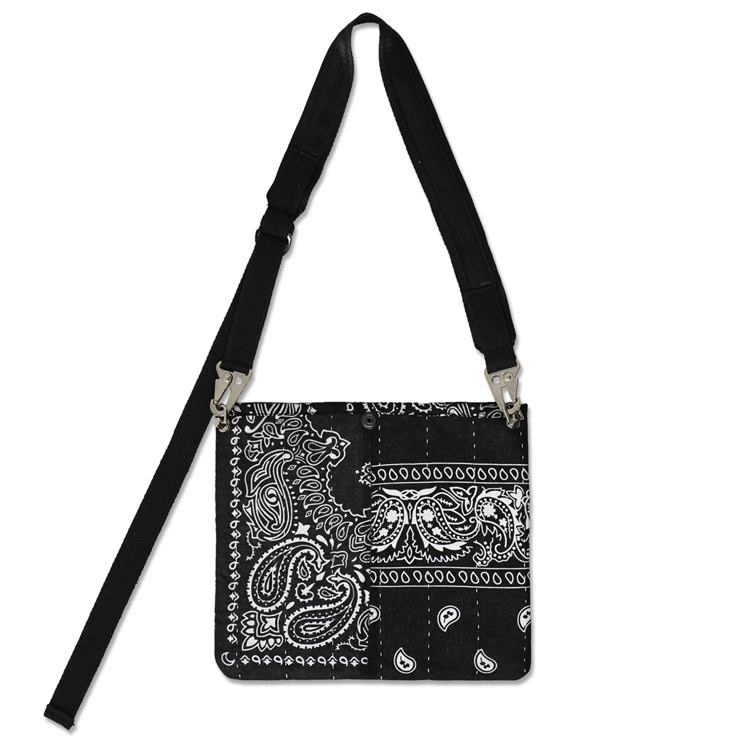 Bandana Patchwork Sacoche Bag Black
