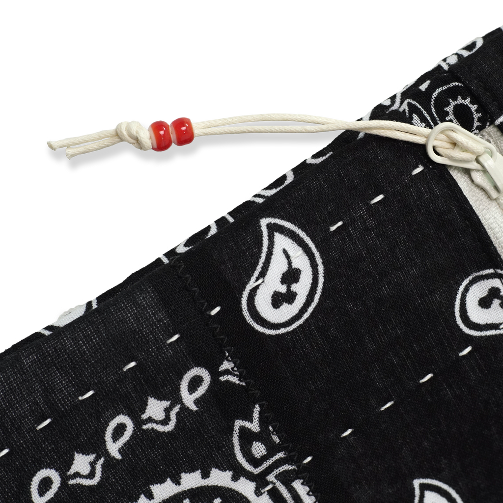 Bandana Patchwork Sacoche Bag Black
