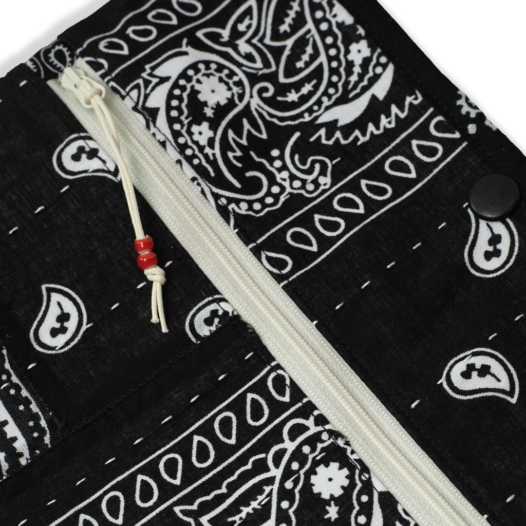 Bandana Patchwork Sacoche Bag Black