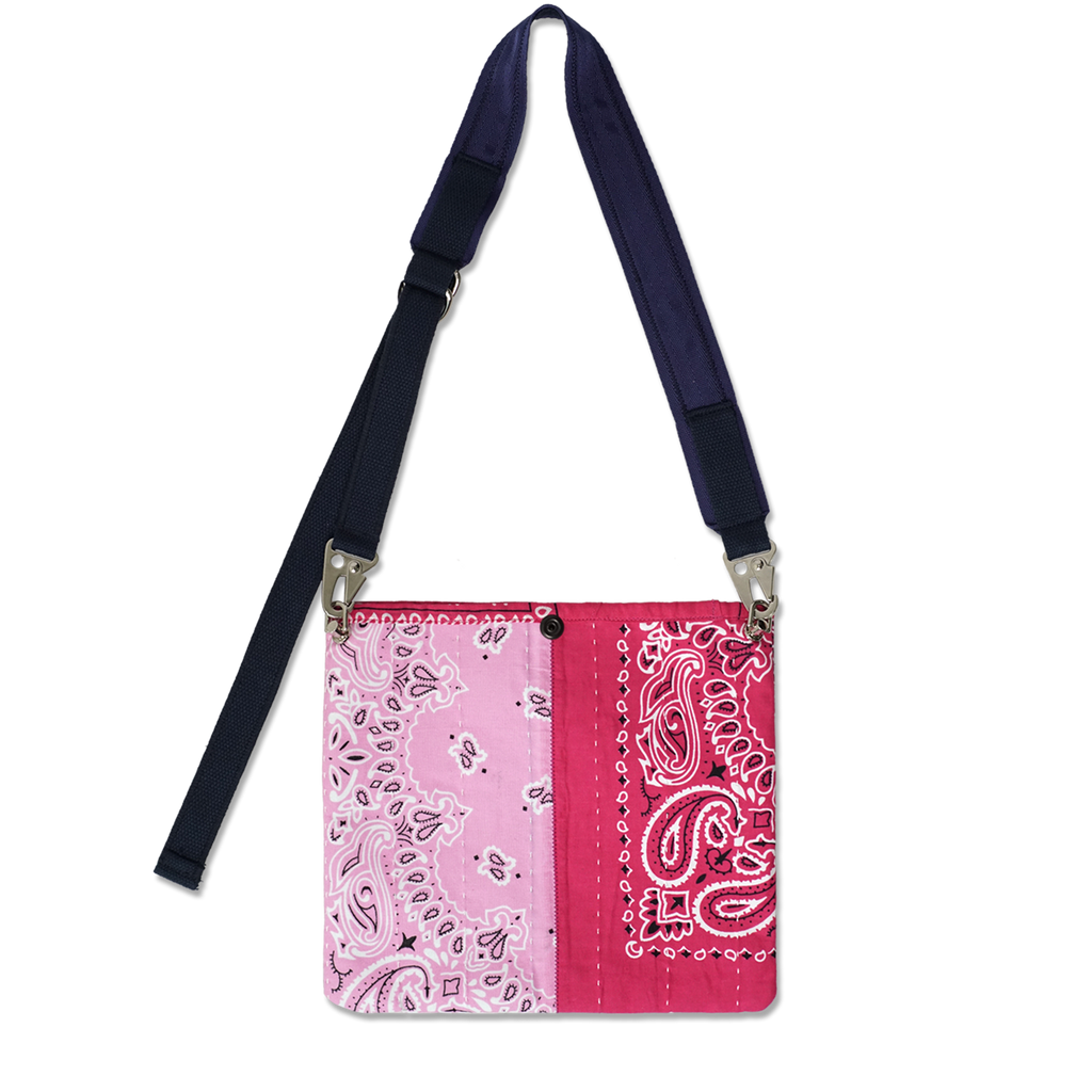 Bandana Patchwork Sacoche Bag Heliotrope