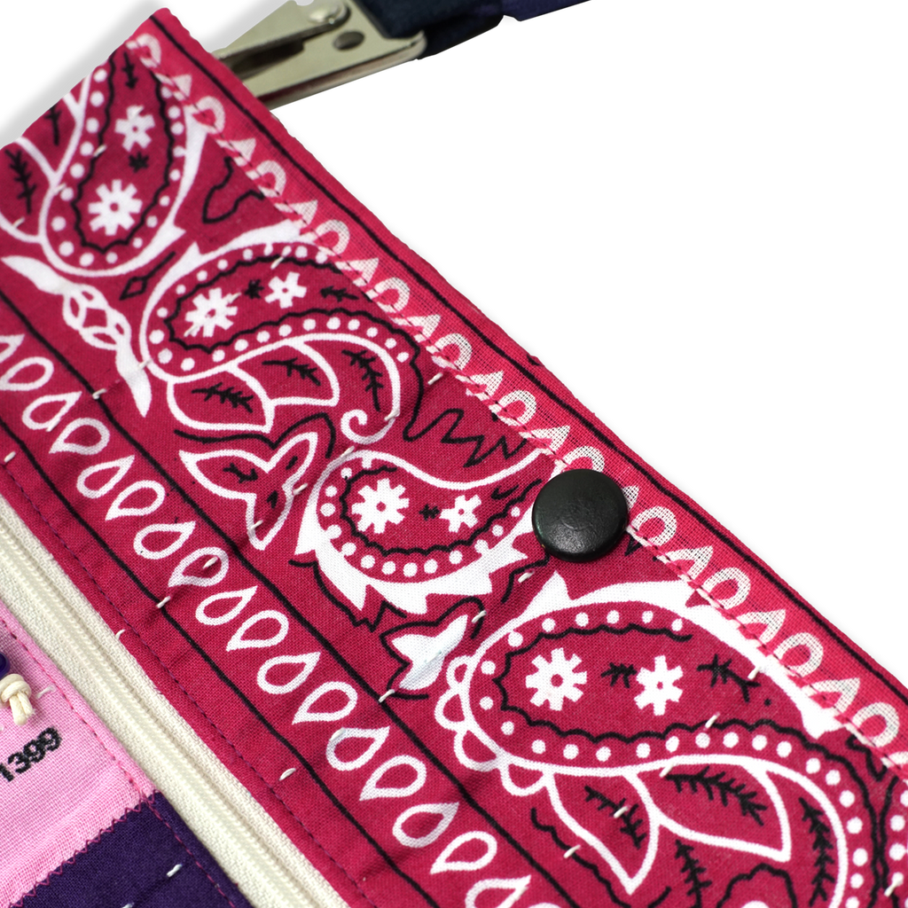 Bandana Patchwork Sacoche Bag Heliotrope