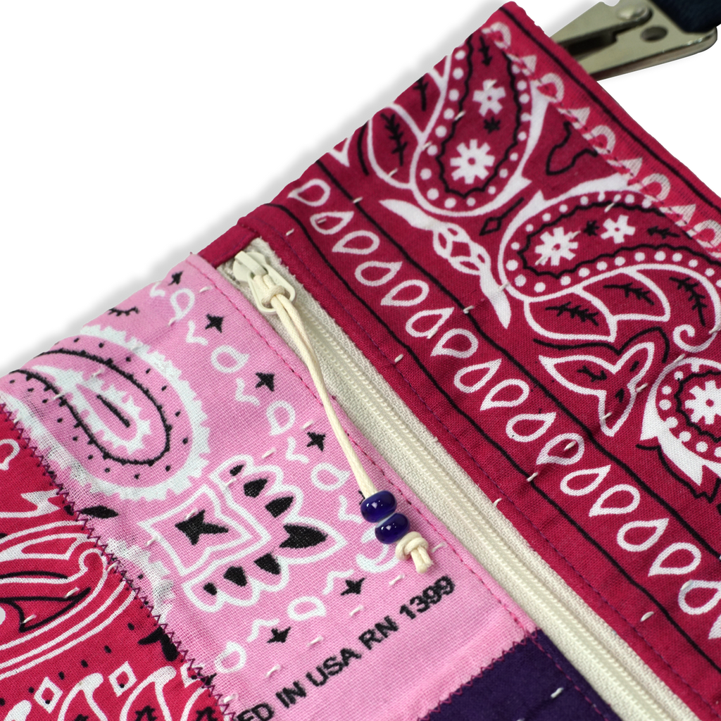 Bandana Patchwork Sacoche Bag Heliotrope