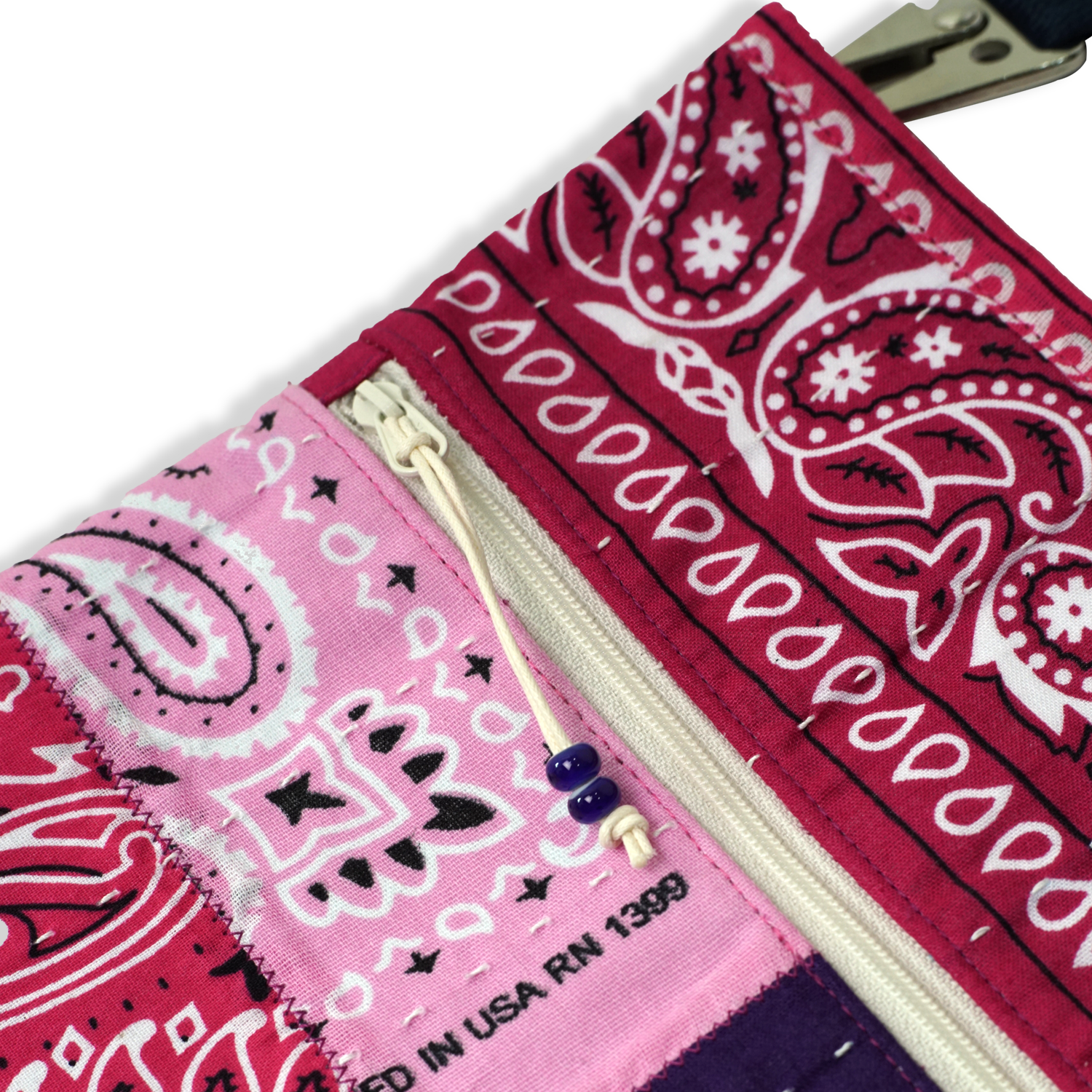 Bandana Patchwork Sacoche Bag Heliotrope