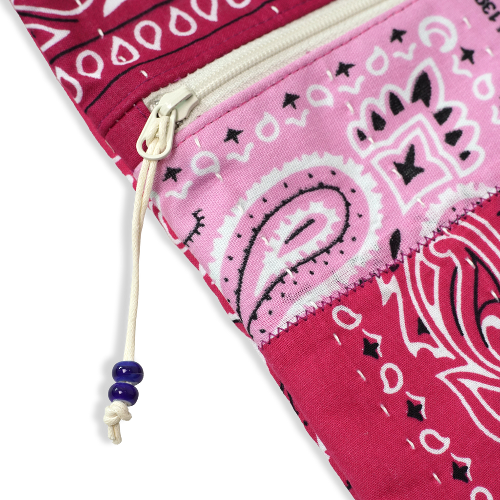 Bandana Patchwork Sacoche Bag Heliotrope