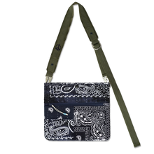 Load image into Gallery viewer, Bandana Patchwork Sacoche Bag Midnight
