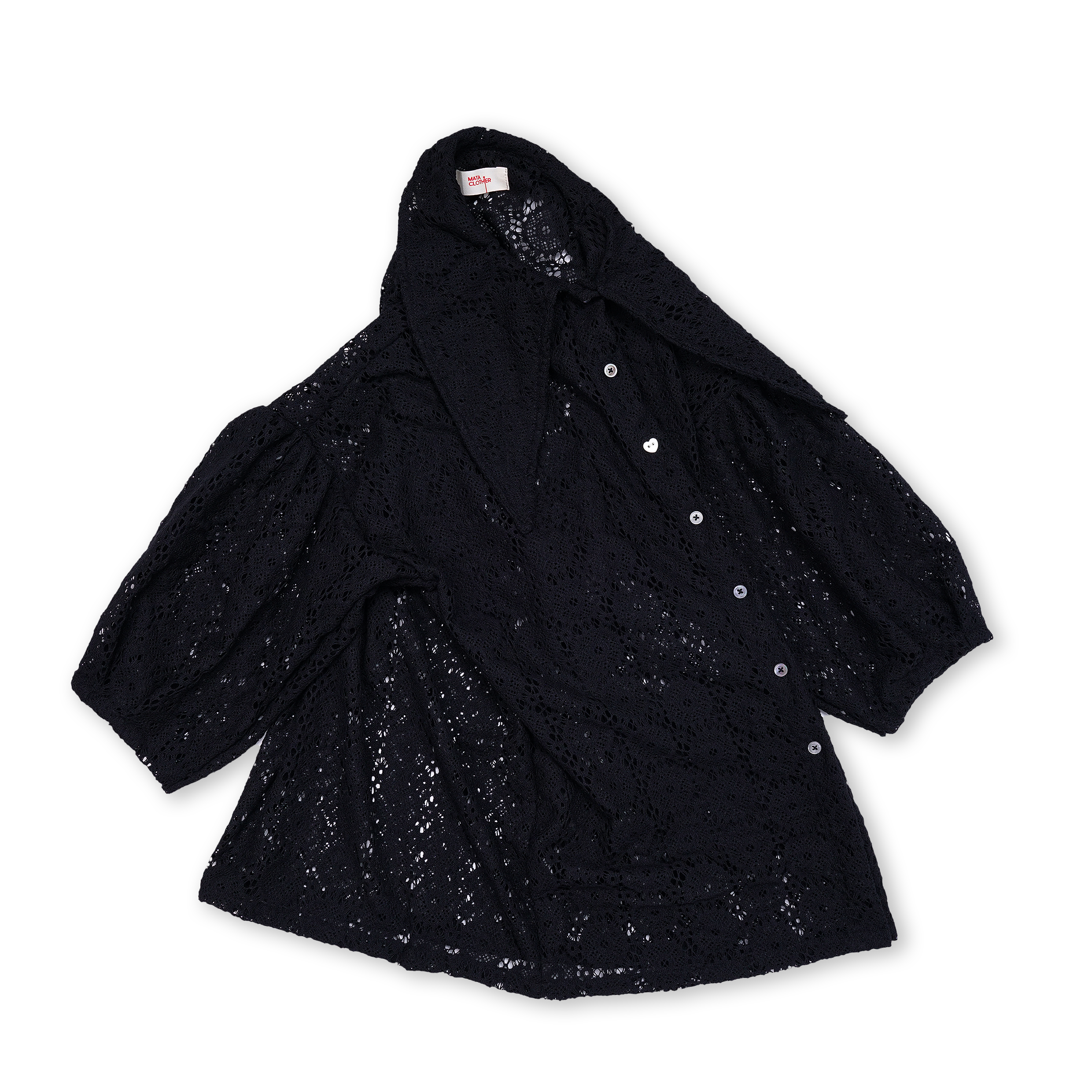Middy Blouse Black - MATA CLOTHiER