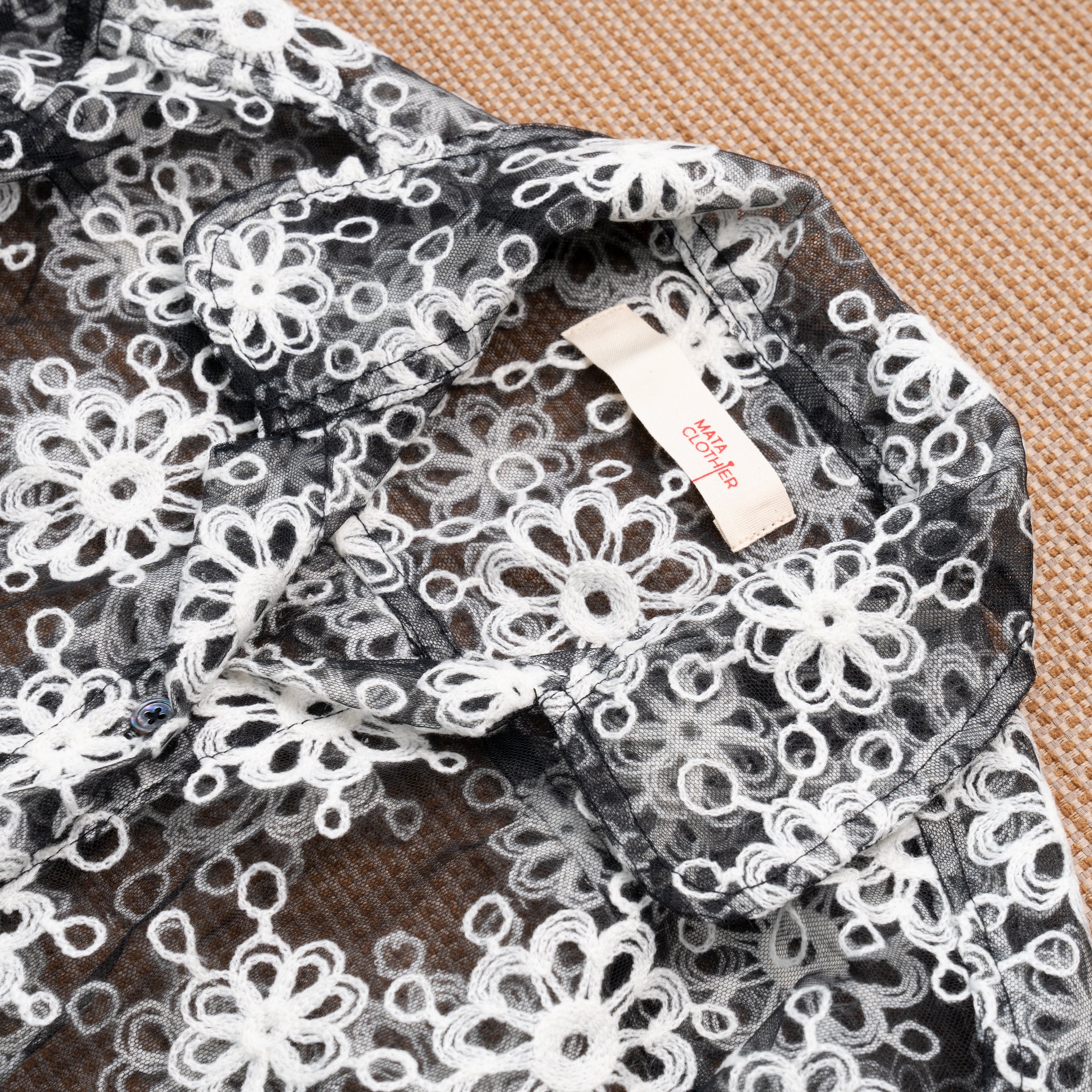 Guaya Blouse Floral Tulle - MATA CLOTHiER