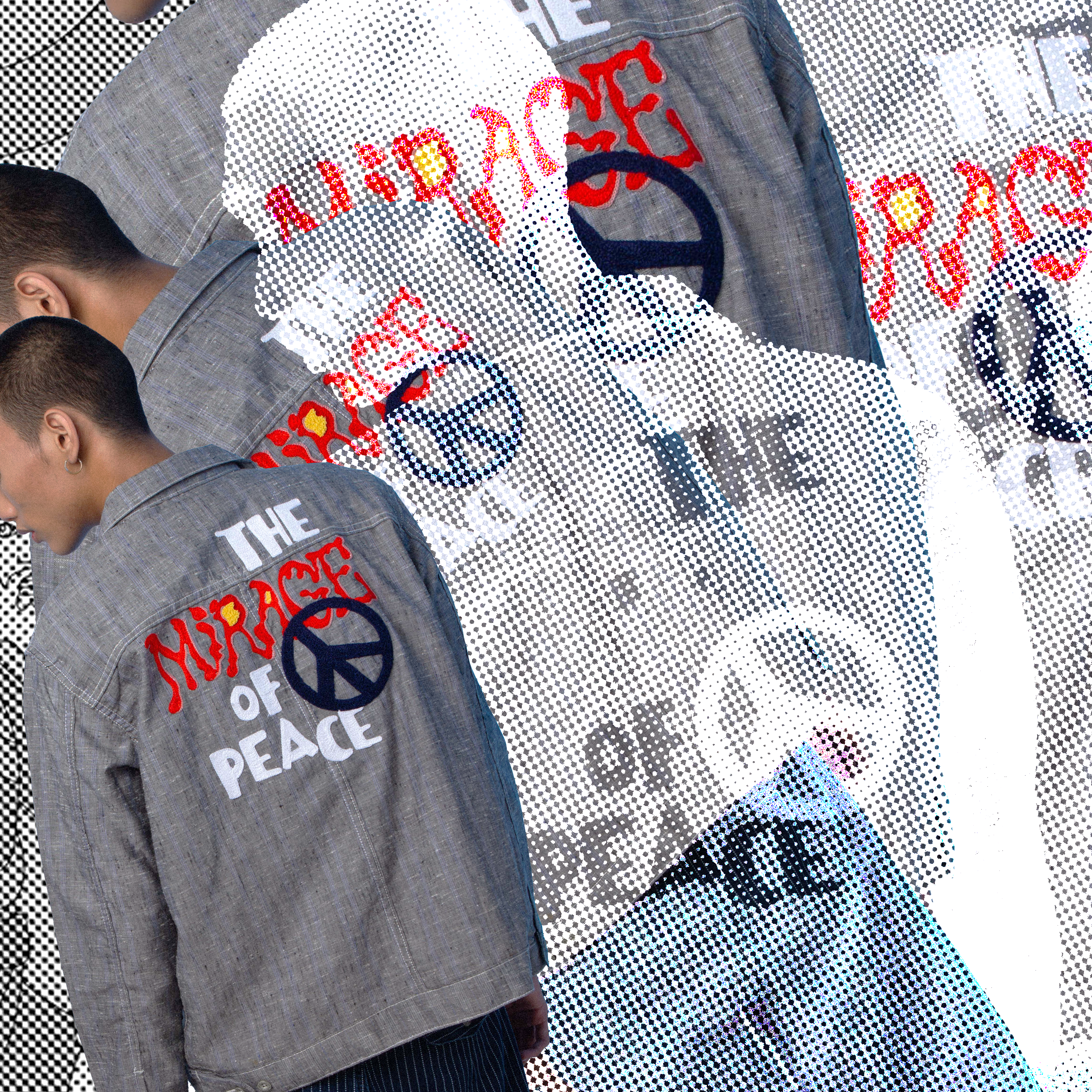 [ NwS x ARDNEKS ] Striped Cotton Stockman Jacket