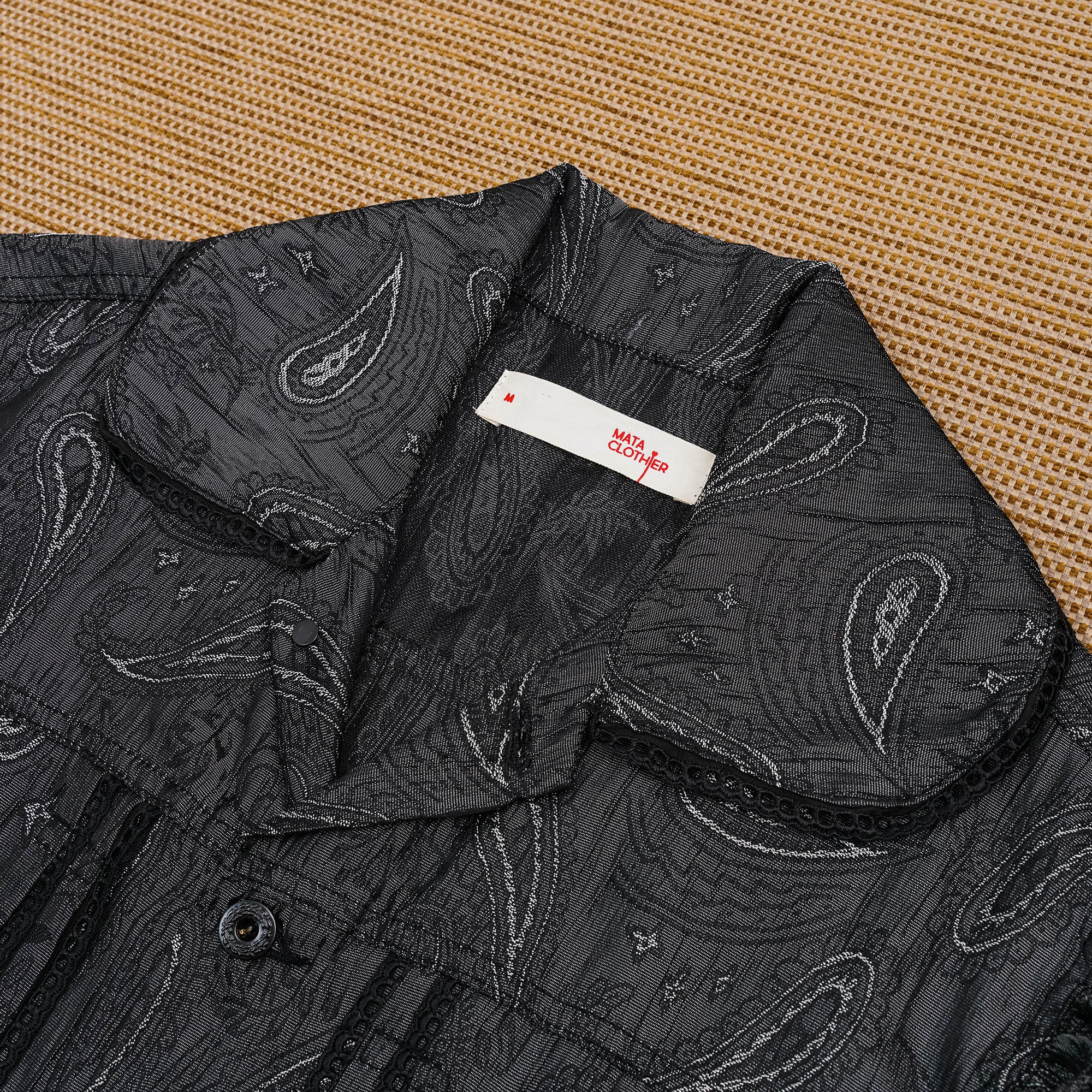 Emiria Jacket Paisely Black - MATA CLOTHiER