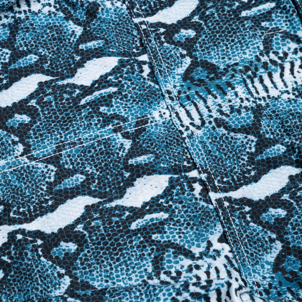 Emiria Jacket Serpent VanillaBlu - MATA CLOTHiER