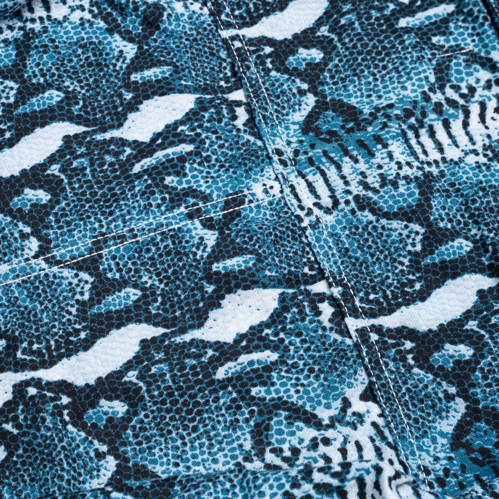 Emiria Jacket Serpent VanillaBlu - MATA CLOTHiER