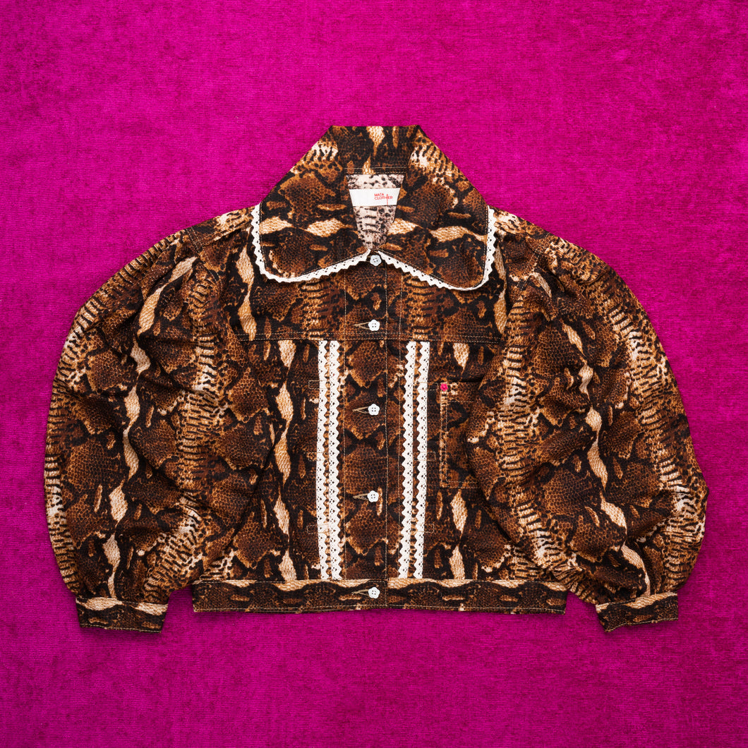 Emiria Jacket Serpent Brown - MATA CLOTHiER