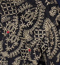 Load image into Gallery viewer, Emiria Jacket Embroidery Indigo - MATA CLOTHiER

